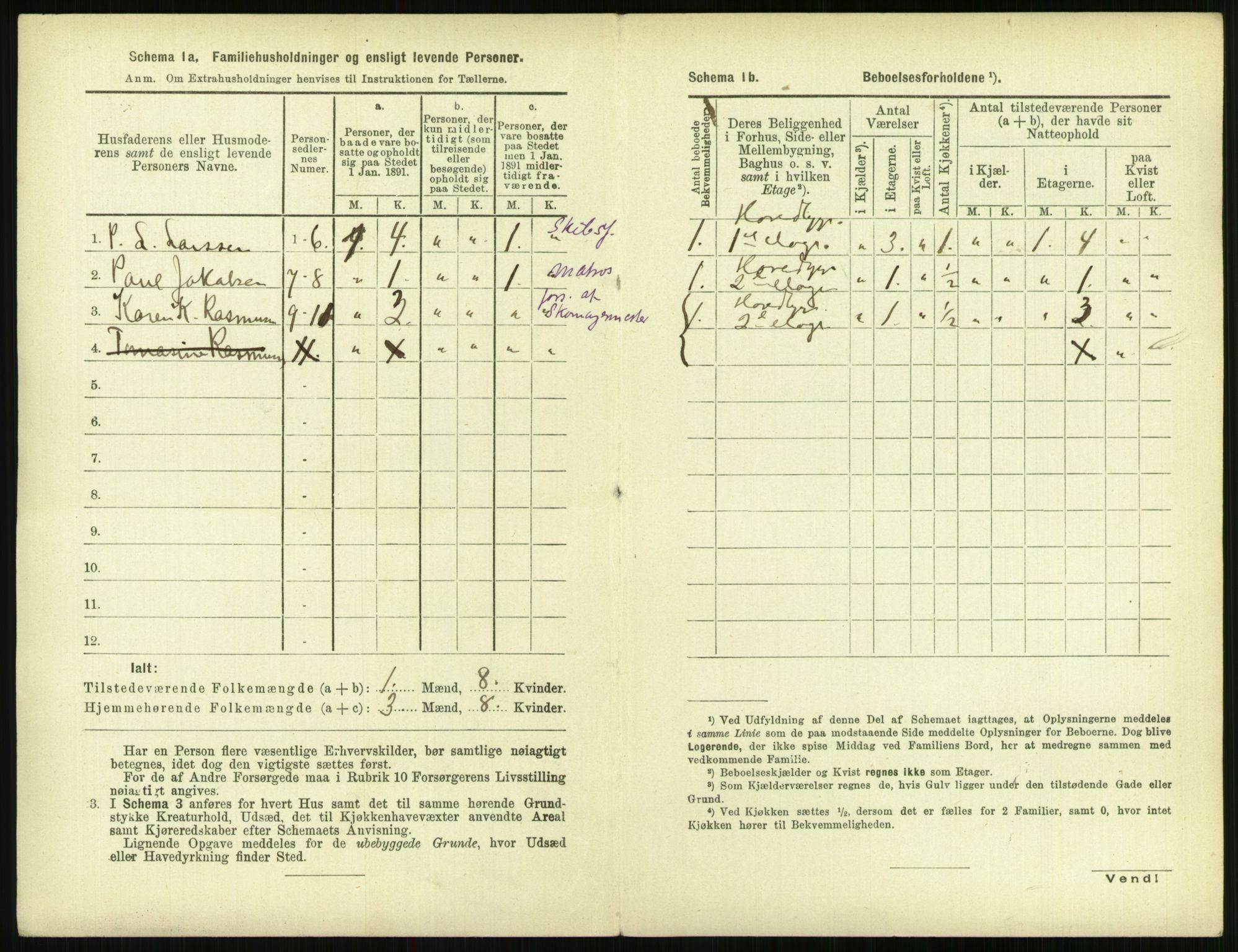 RA, 1891 census for 1103 Stavanger, 1891, p. 1656