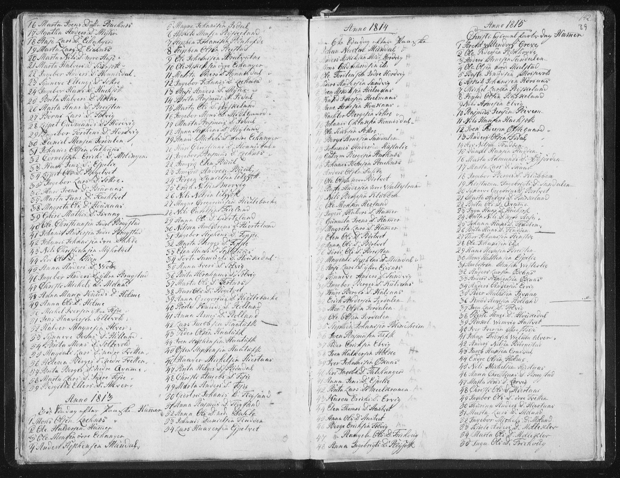 Hamre sokneprestembete, AV/SAB-A-75501/H/Ha/Haa/Haaa/L0009: Parish register (official) no. A 9, 1805-1815, p. 39