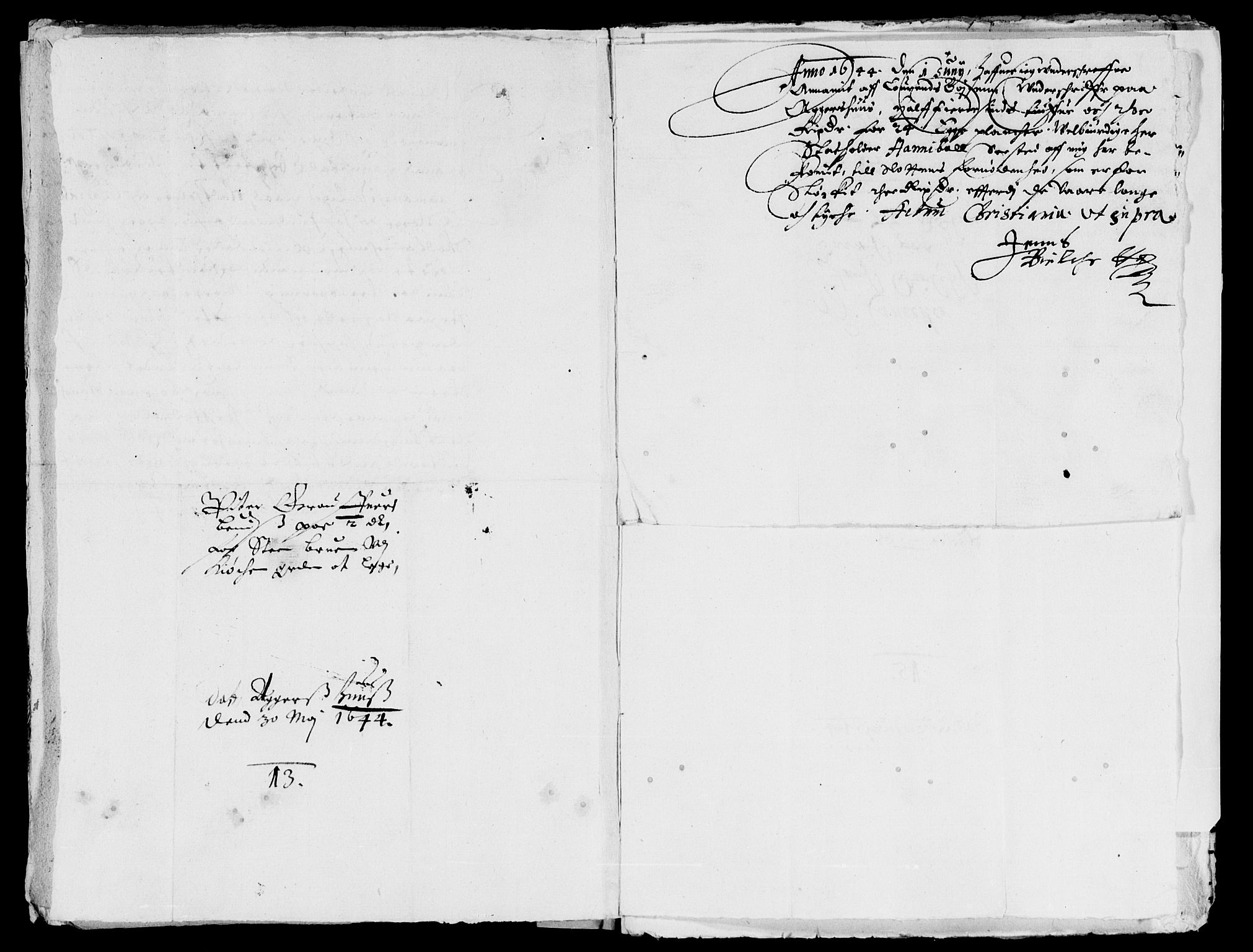 Rentekammeret inntil 1814, Reviderte regnskaper, Lensregnskaper, AV/RA-EA-5023/R/Rb/Rba/L0182: Akershus len, 1643-1645