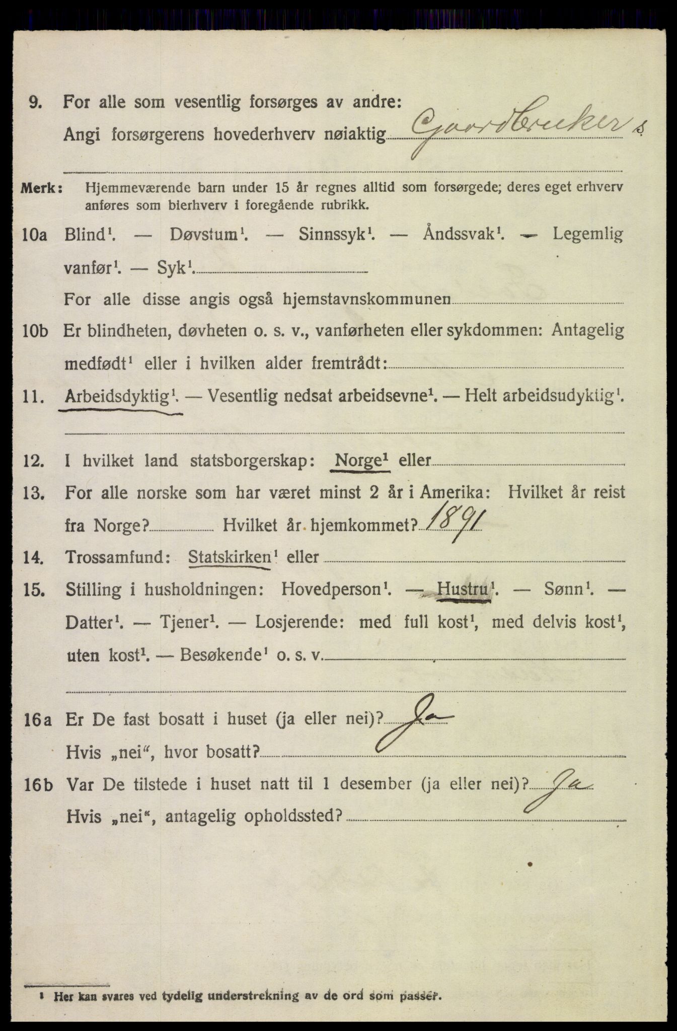 SAH, 1920 census for Folldal, 1920, p. 3920