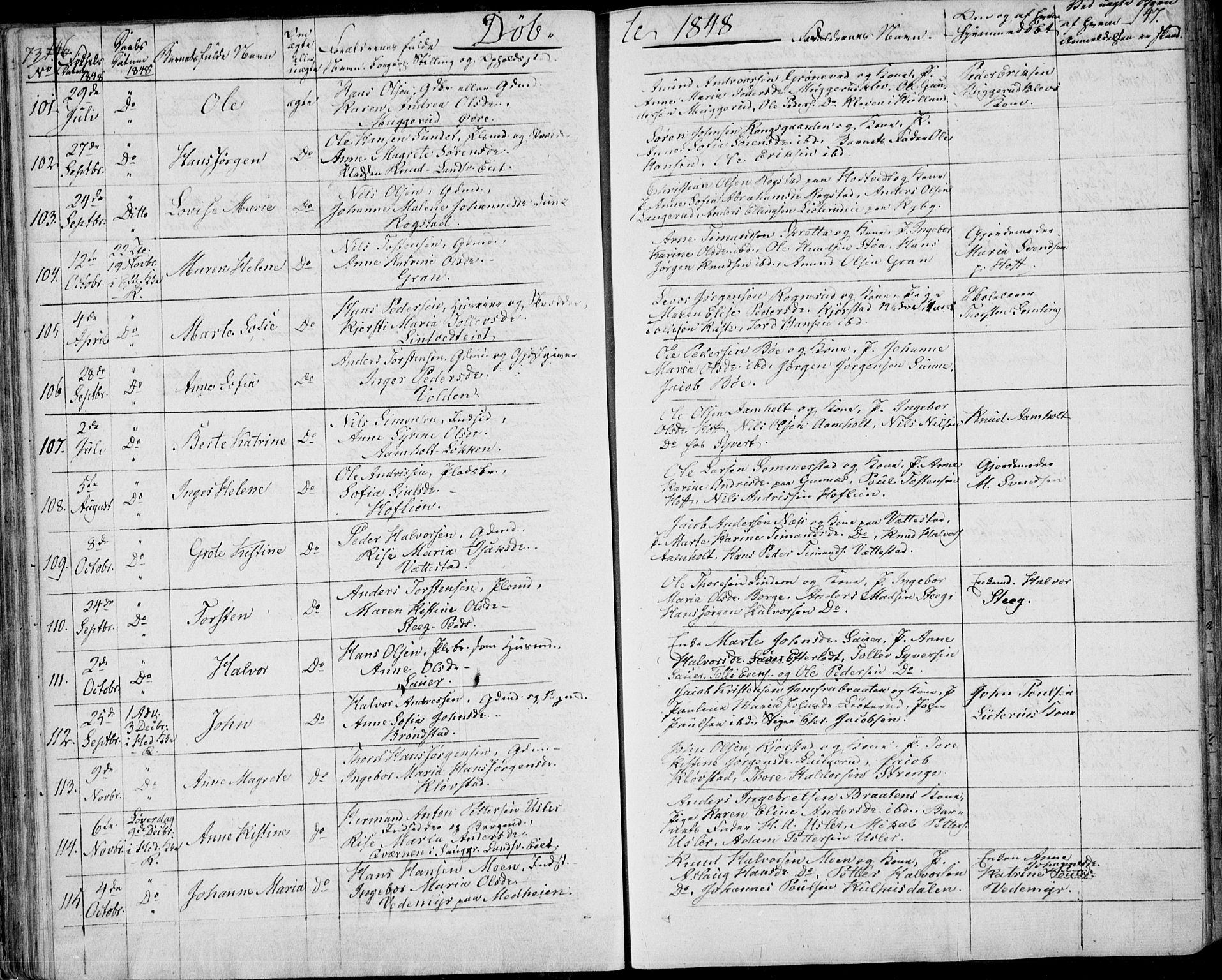 Sandsvær kirkebøker, SAKO/A-244/F/Fa/L0005: Parish register (official) no. I 5, 1840-1856, p. 146-147