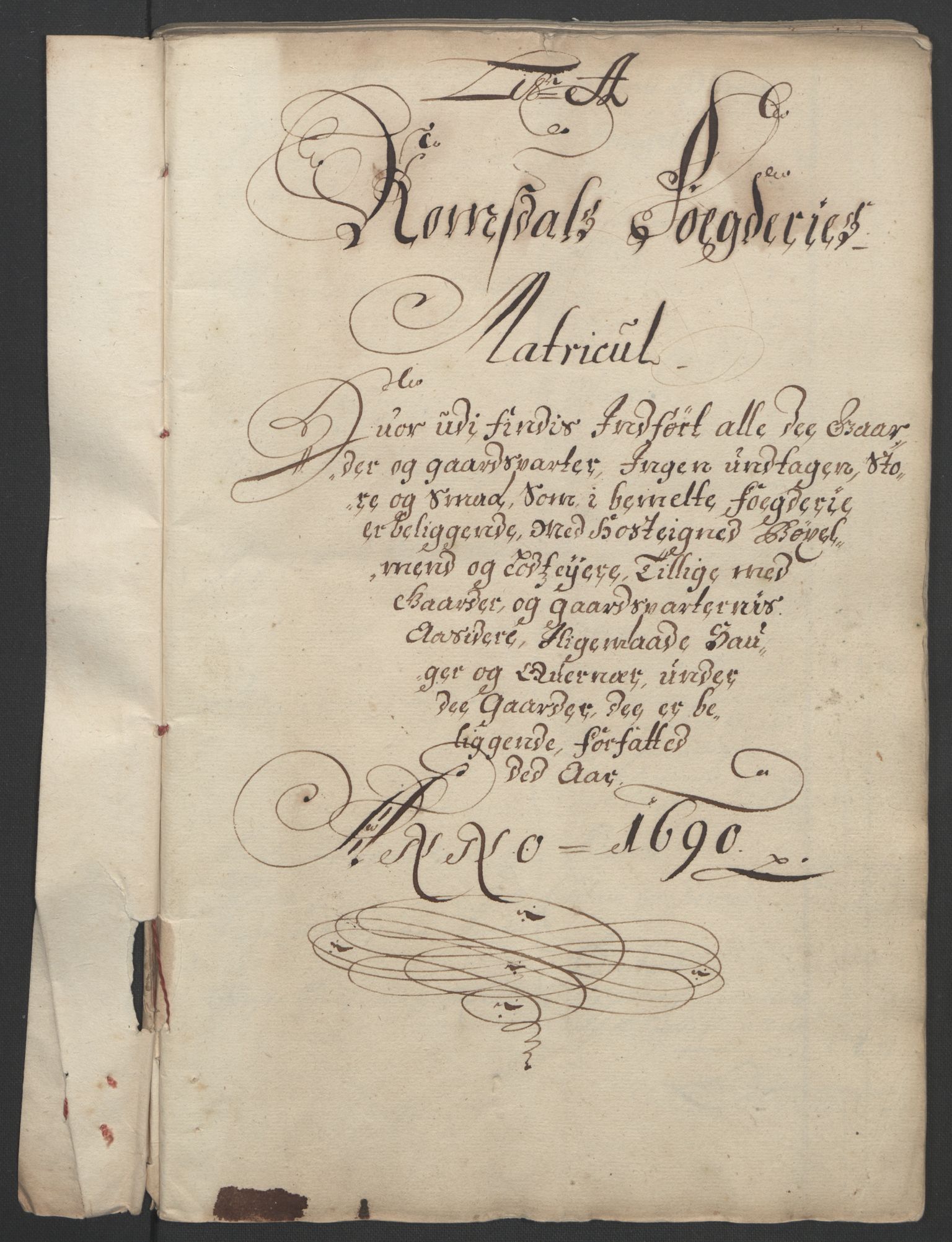 Rentekammeret inntil 1814, Reviderte regnskaper, Fogderegnskap, AV/RA-EA-4092/R55/L3649: Fogderegnskap Romsdal, 1690-1691, p. 9