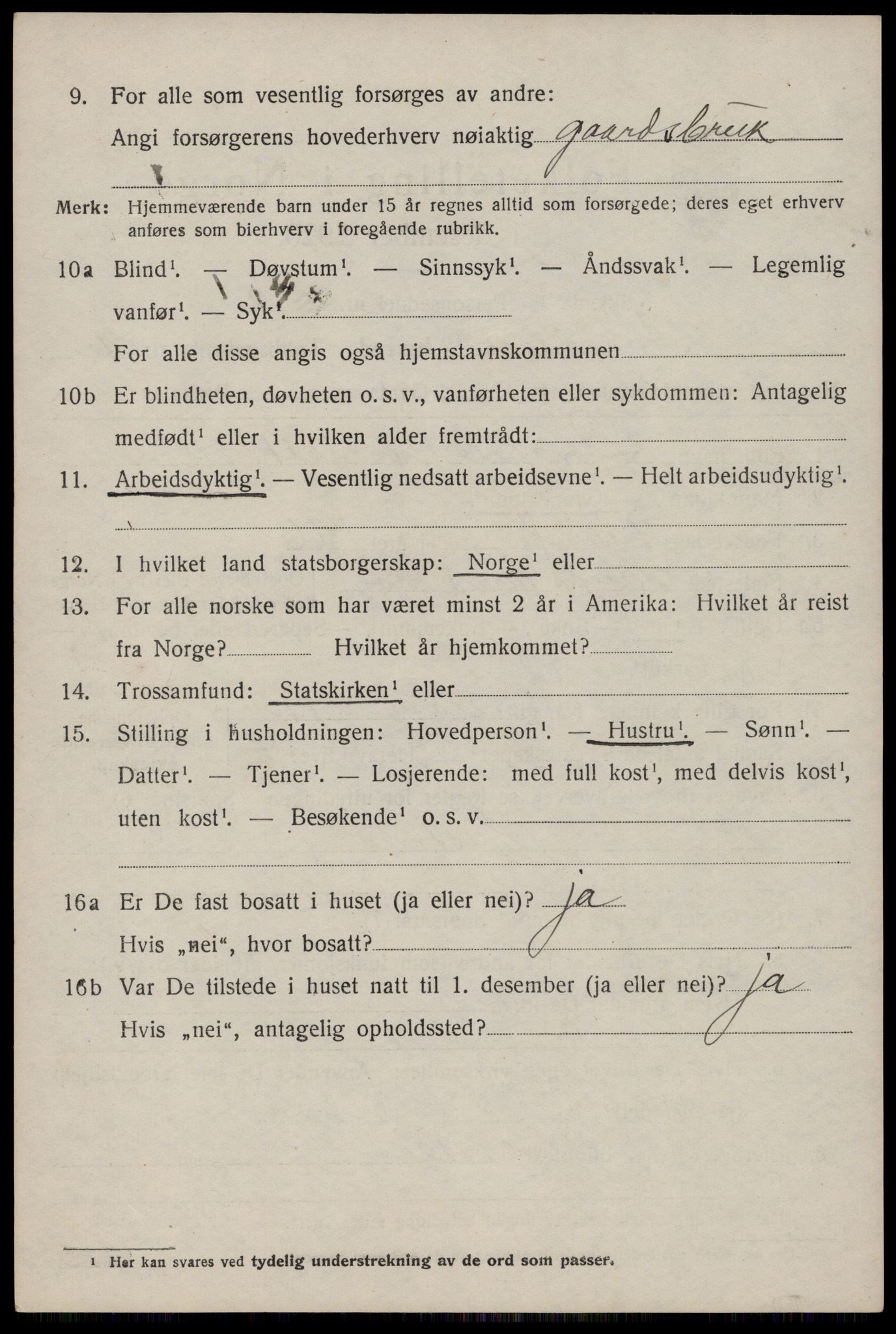 SAST, 1920 census for Avaldsnes, 1920, p. 5894