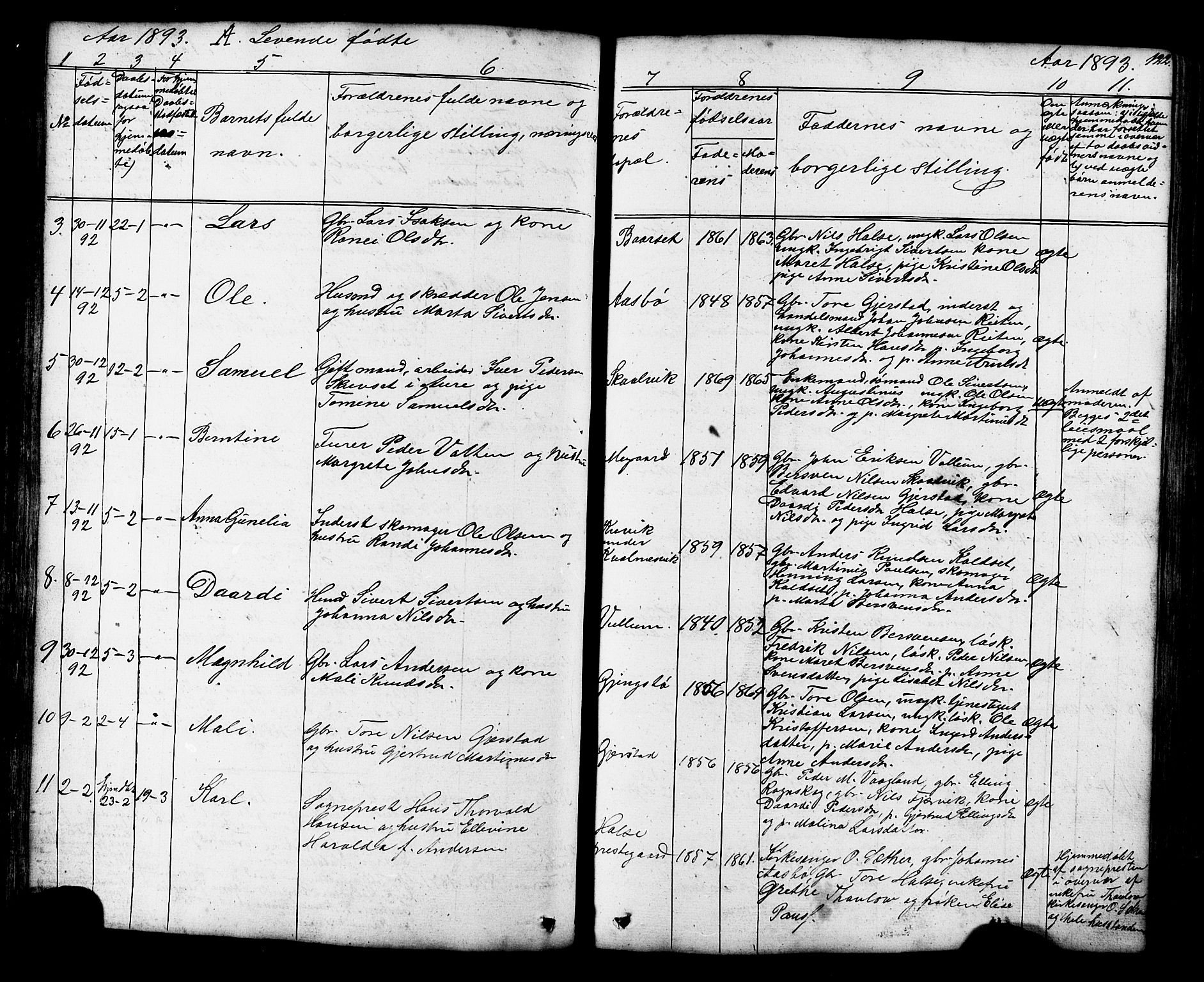 Ministerialprotokoller, klokkerbøker og fødselsregistre - Møre og Romsdal, AV/SAT-A-1454/576/L0890: Parish register (copy) no. 576C01, 1837-1908, p. 122