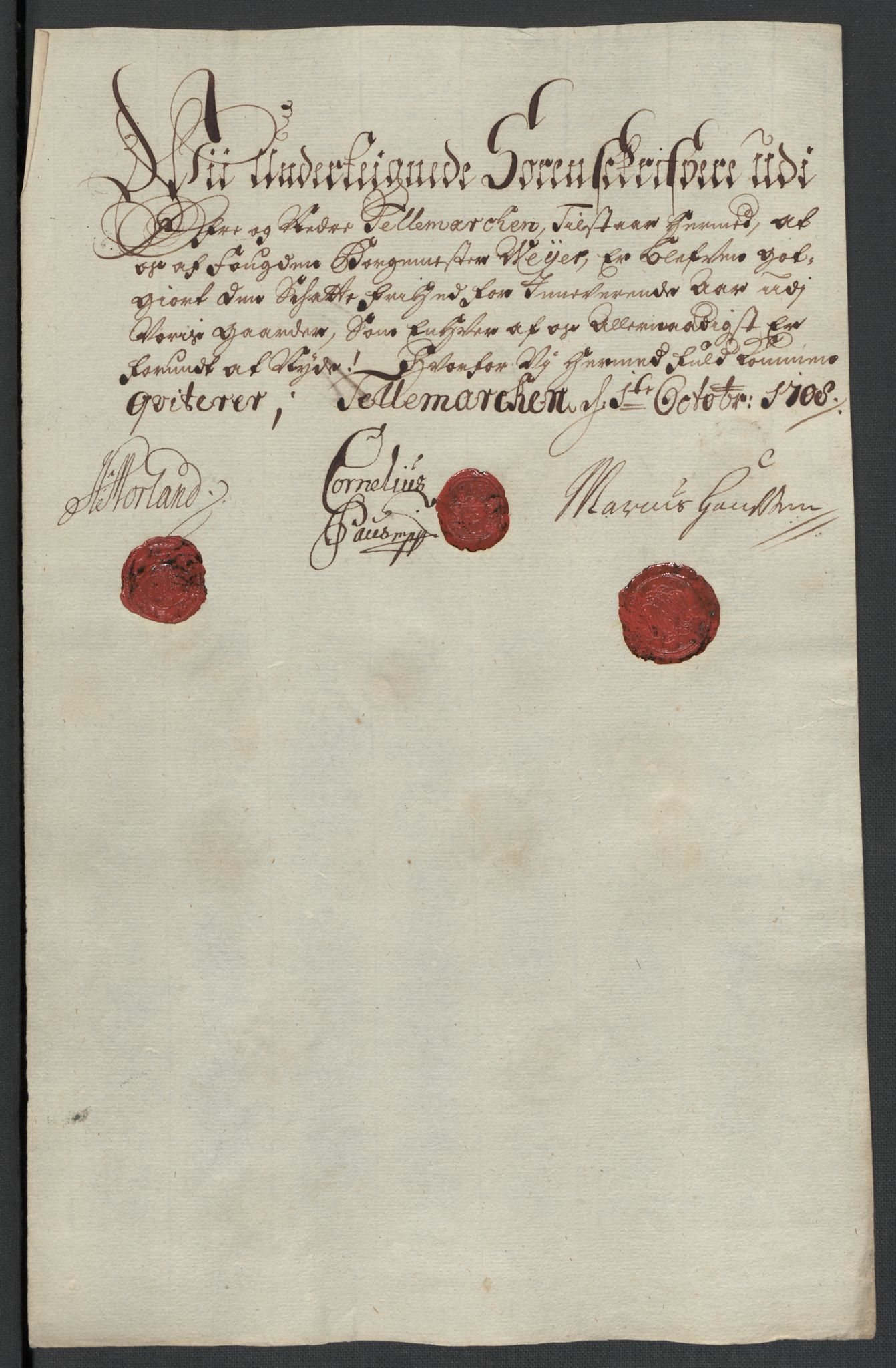 Rentekammeret inntil 1814, Reviderte regnskaper, Fogderegnskap, AV/RA-EA-4092/R36/L2118: Fogderegnskap Øvre og Nedre Telemark og Bamble, 1708-1709, p. 68