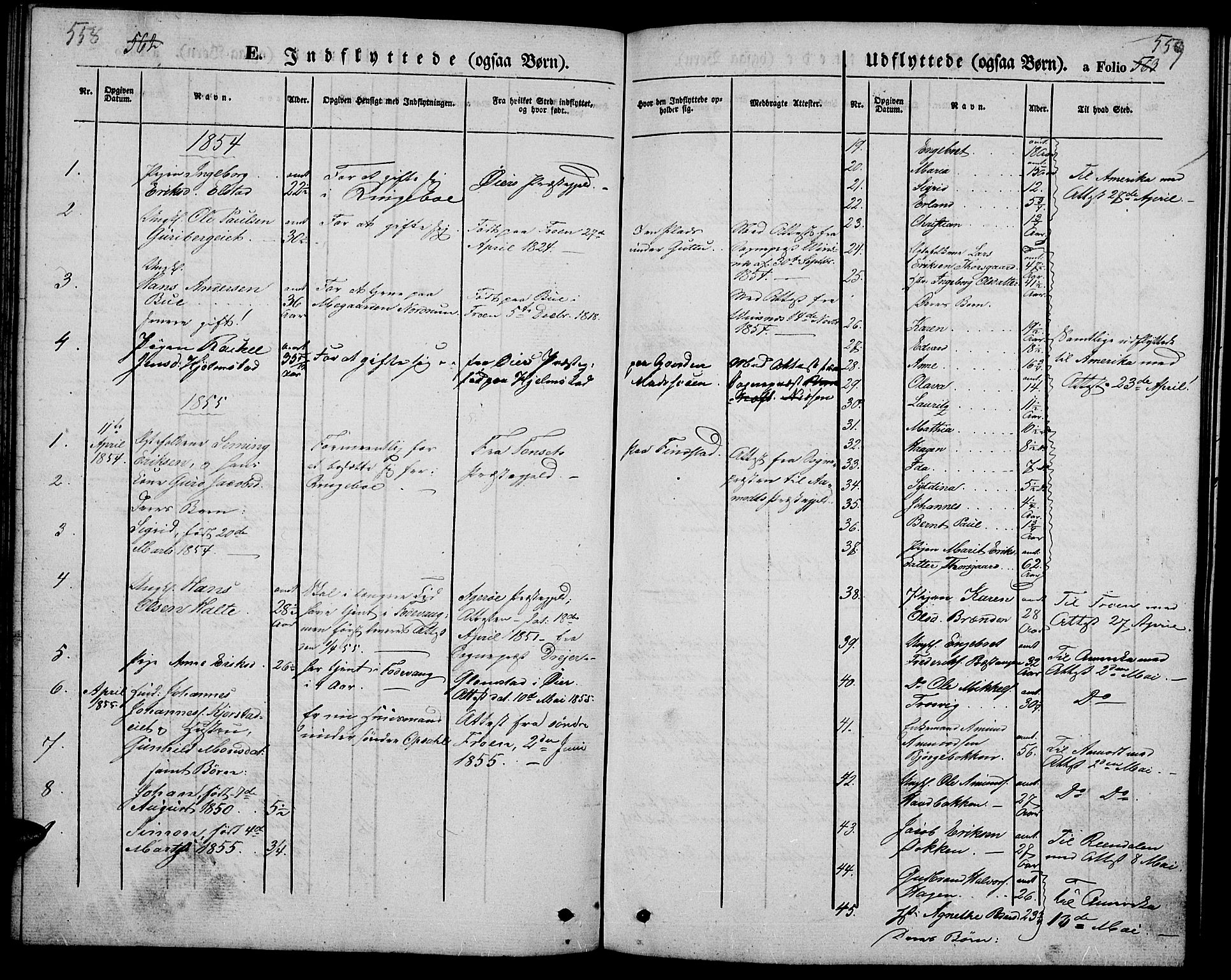 Ringebu prestekontor, SAH/PREST-082/H/Ha/Hab/L0003: Parish register (copy) no. 3, 1854-1866, p. 558-559
