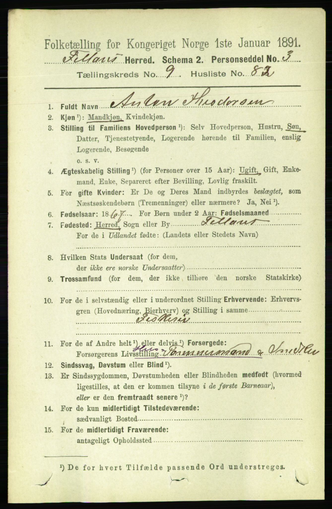 RA, 1891 census for 1616 Fillan, 1891, p. 2544