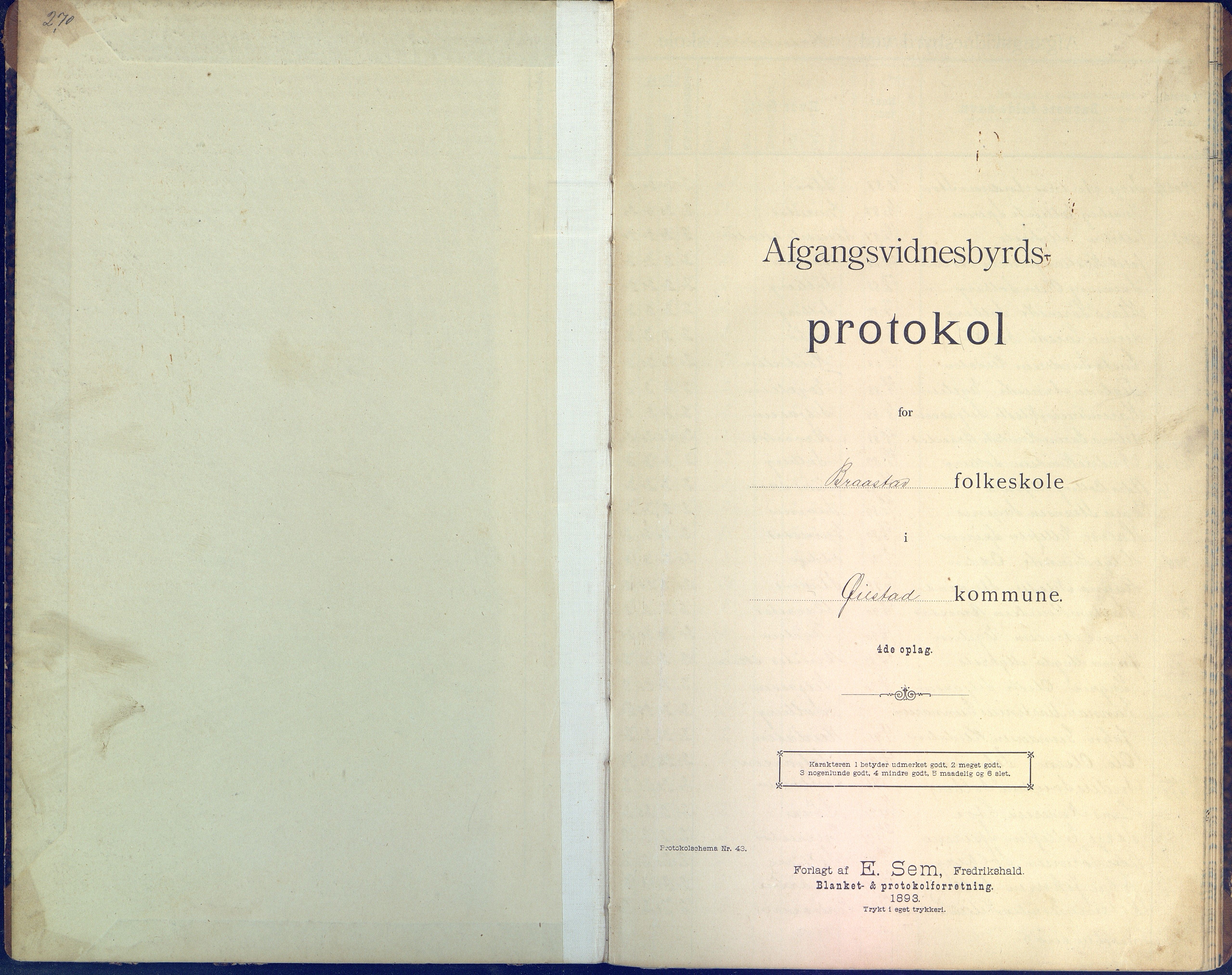 Øyestad kommune frem til 1979, AAKS/KA0920-PK/06/06H/L0005: Avgangsvitnesbyrdprotokoll, 1901-1937