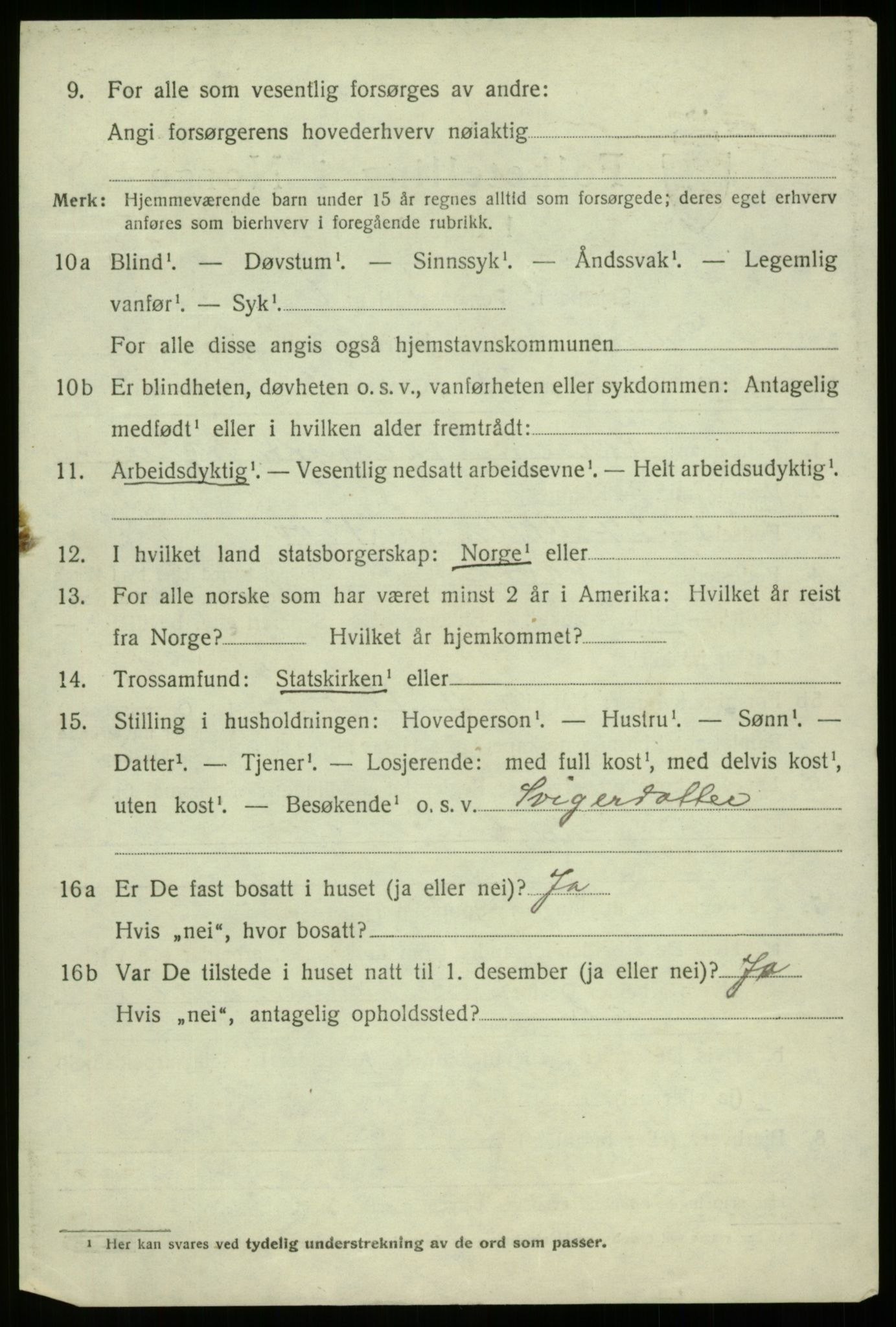 SAB, 1920 census for Davik, 1920, p. 6368