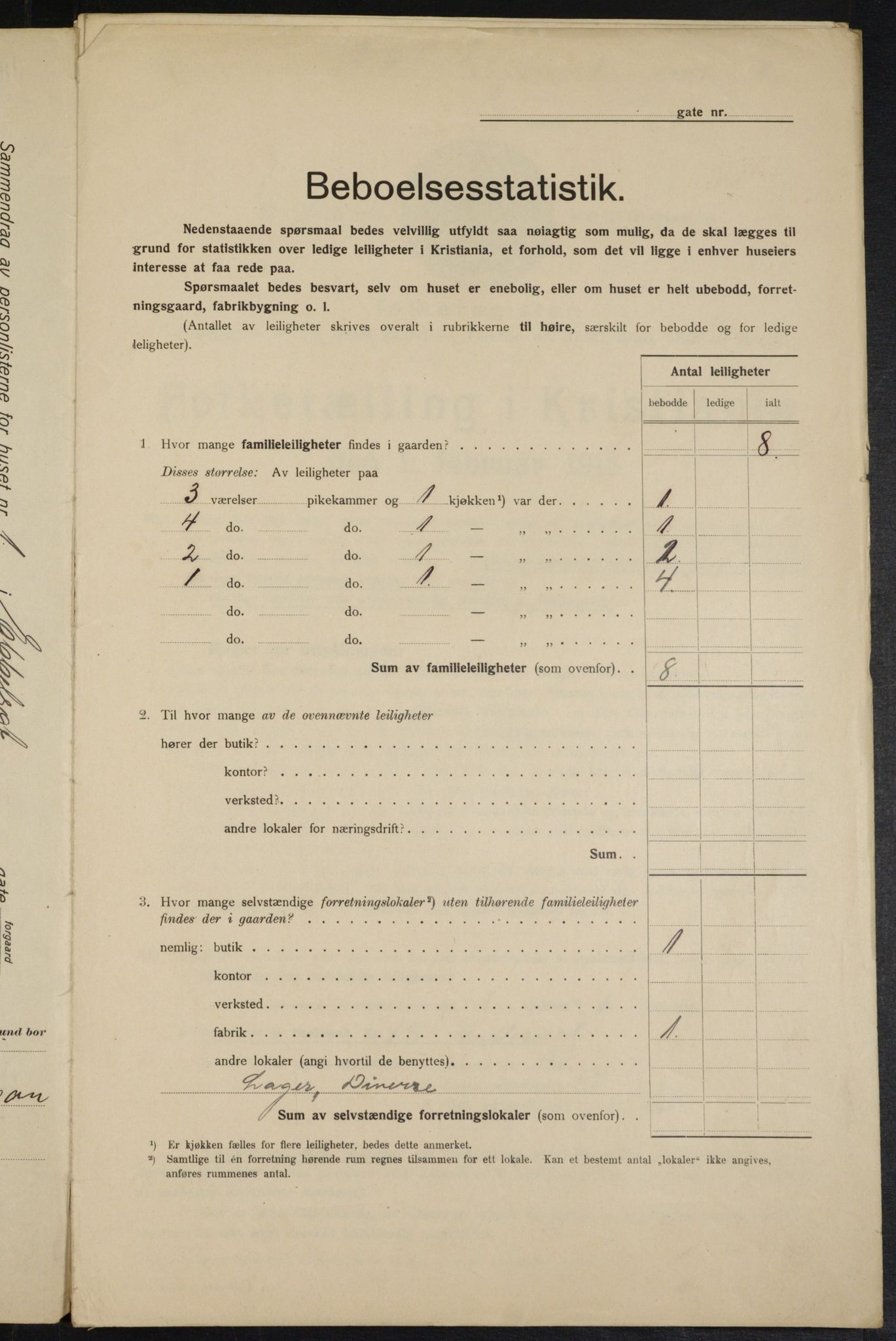 OBA, Municipal Census 1915 for Kristiania, 1915, p. 17548