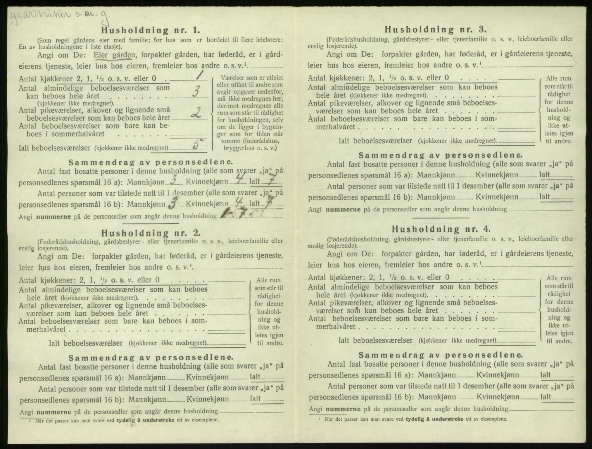 SAB, 1920 census for Kyrkjebø, 1920, p. 165