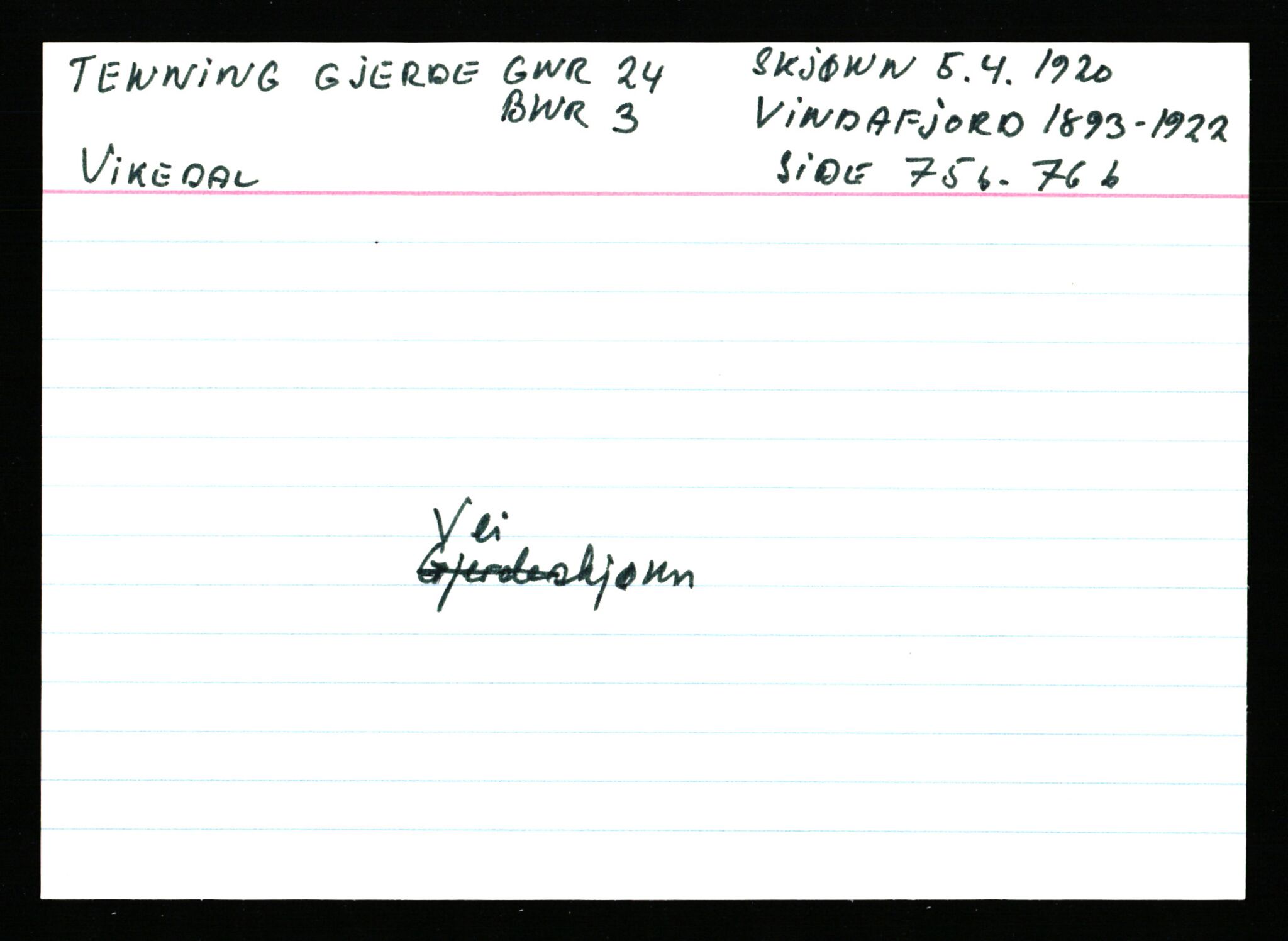 Statsarkivet i Stavanger, AV/SAST-A-101971/03/Y/Ym/L0060: Åstedskort sortert etter gårdsnavn: Tengesdal - Tjørn, 1600-1950, p. 231