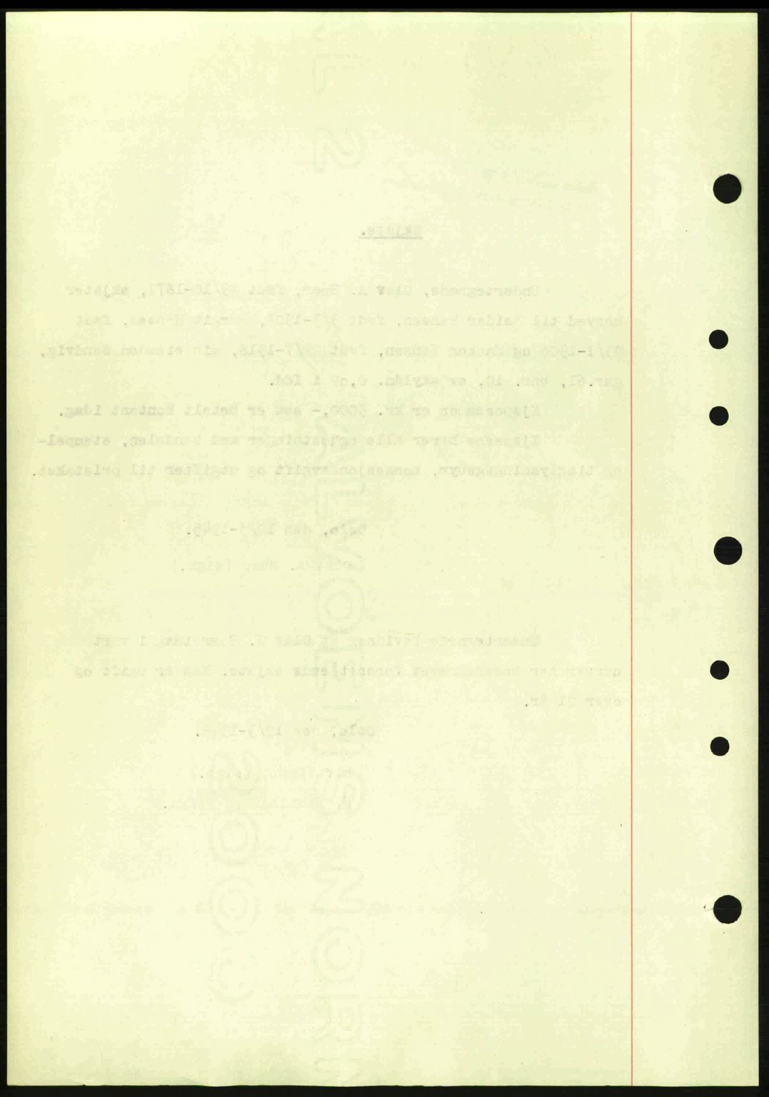 Idd og Marker sorenskriveri, AV/SAO-A-10283/G/Gb/Gbb/L0007: Mortgage book no. A7, 1944-1945, Diary no: : 335/1945