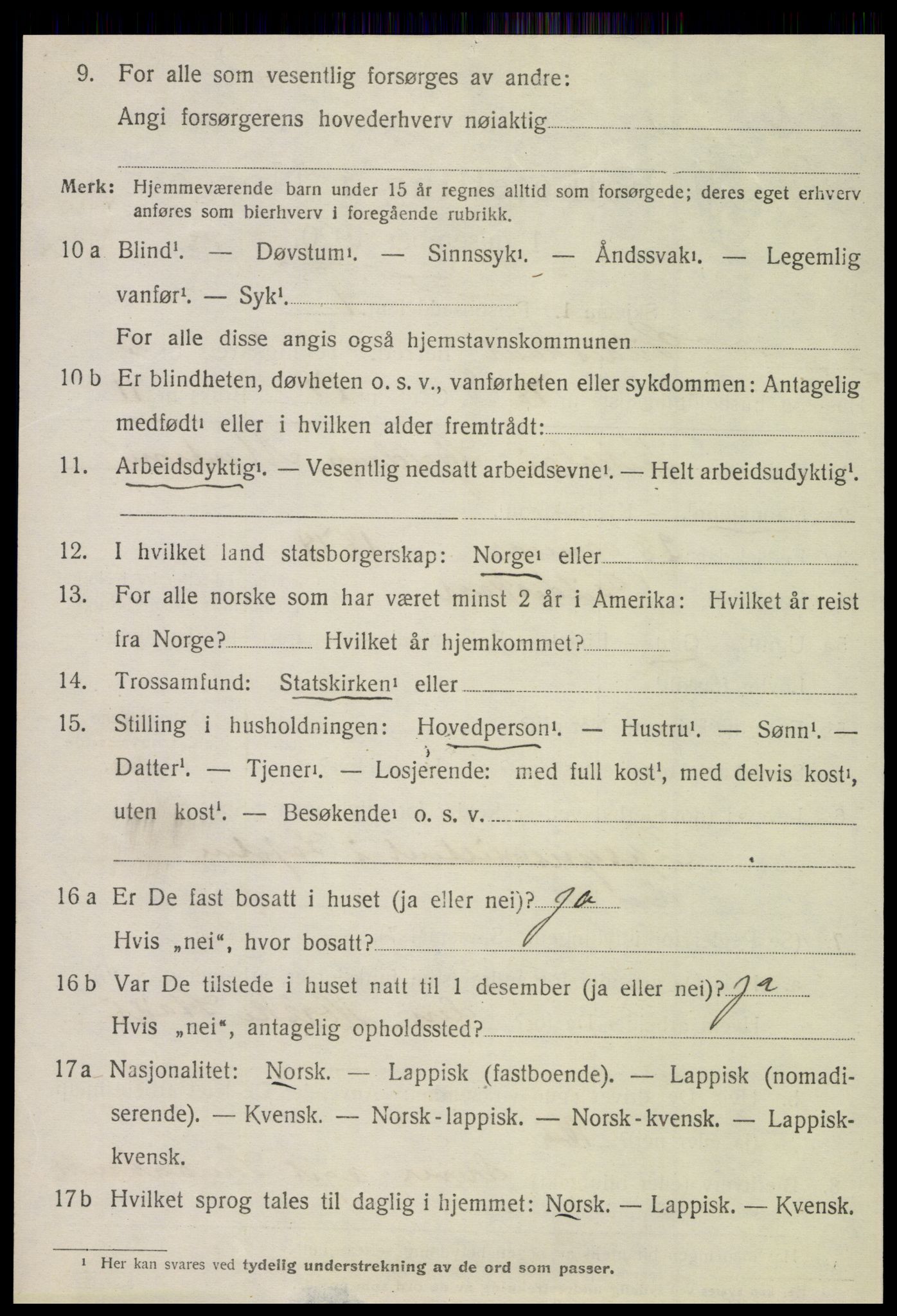 SAT, 1920 census for Gildeskål, 1920, p. 4825