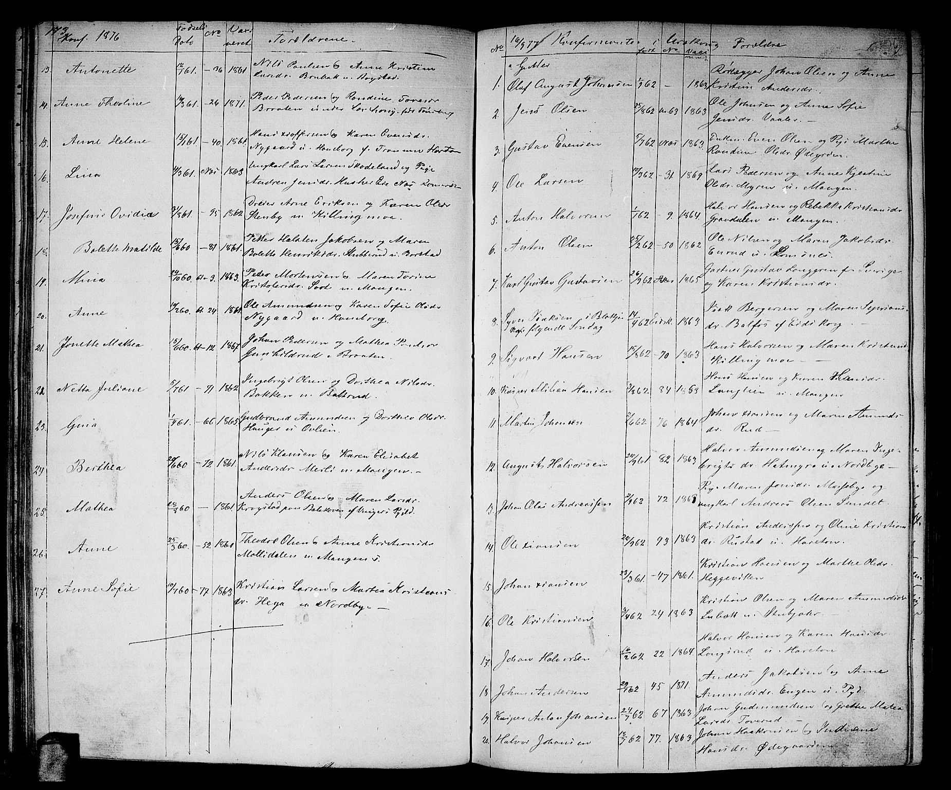 Aurskog prestekontor Kirkebøker, SAO/A-10304a/G/Ga/L0003: Parish register (copy) no. I 3, 1858-1883, p. 173