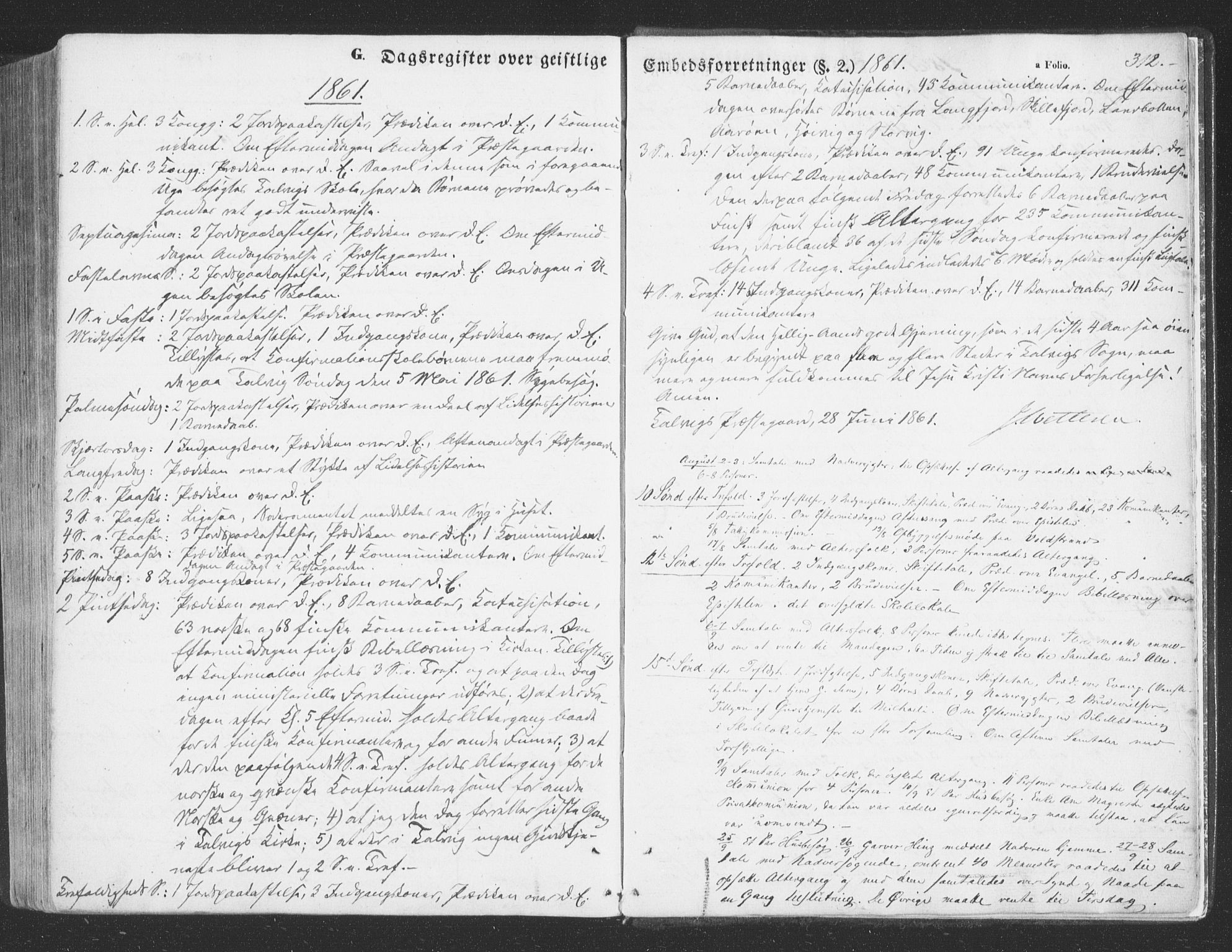 Talvik sokneprestkontor, SATØ/S-1337/H/Ha/L0010kirke: Parish register (official) no. 10, 1852-1864, p. 312
