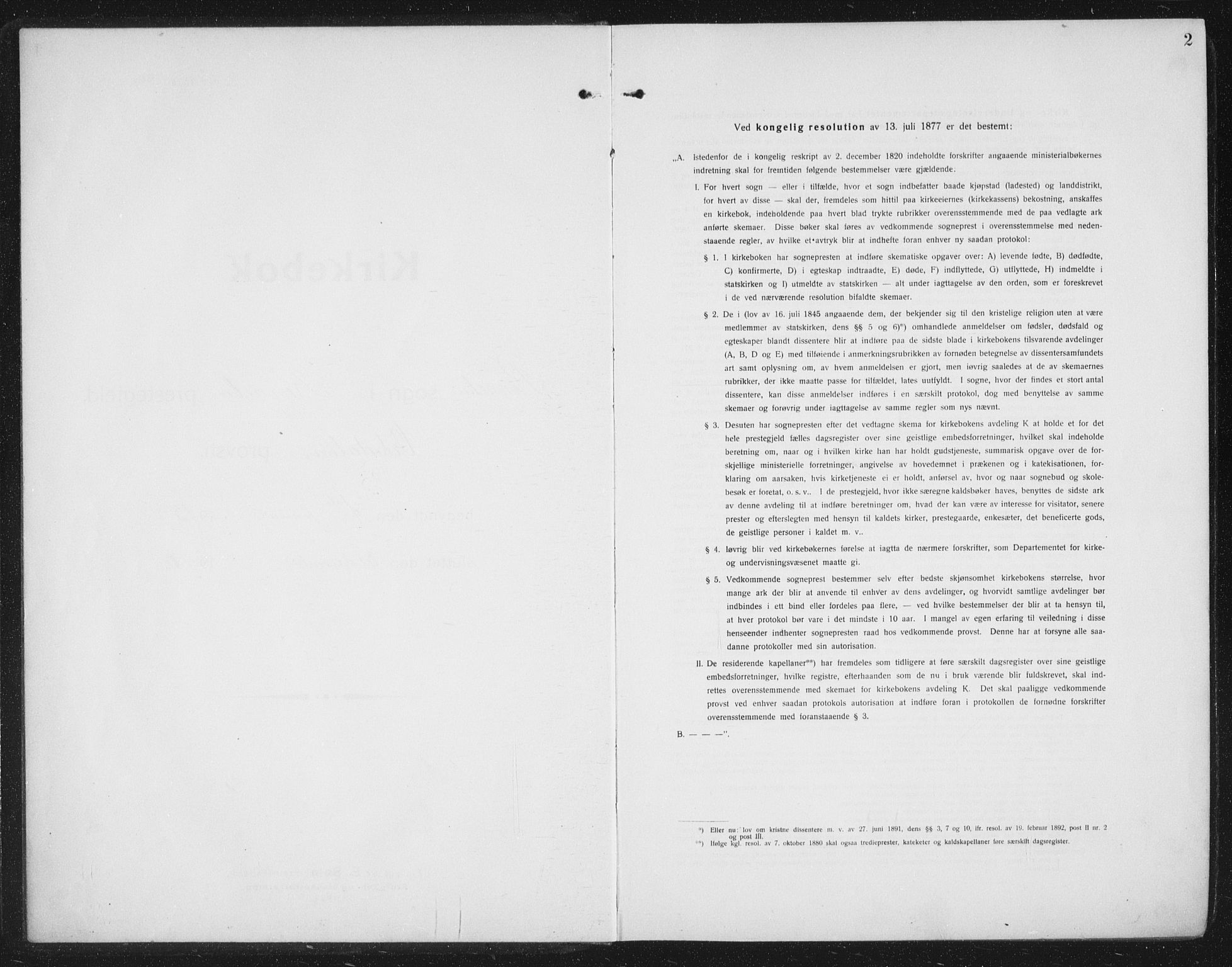 Ministerialprotokoller, klokkerbøker og fødselsregistre - Sør-Trøndelag, AV/SAT-A-1456/674/L0877: Parish register (copy) no. 674C04, 1913-1940, p. 2