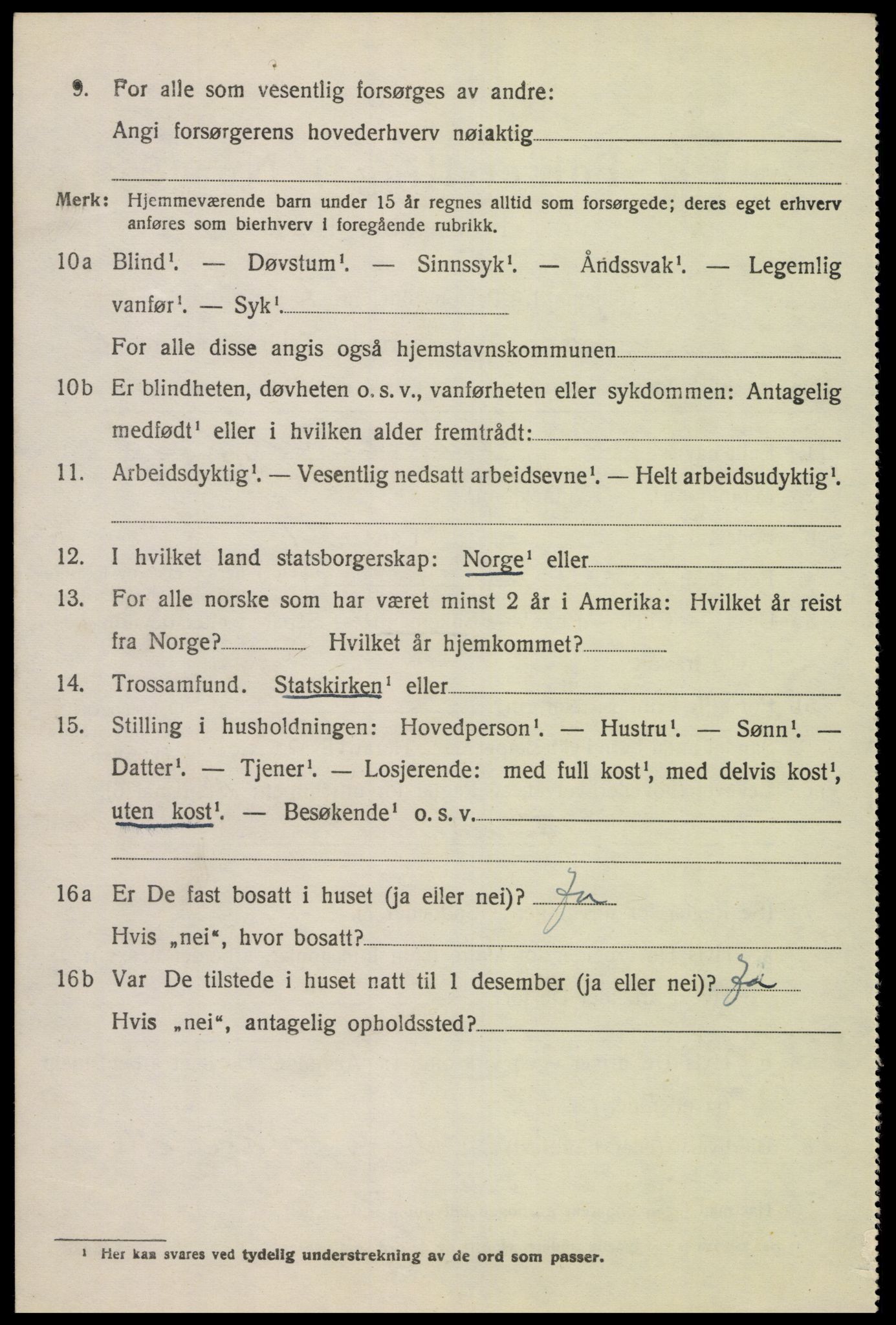 SAK, 1920 census for Åseral, 1920, p. 529