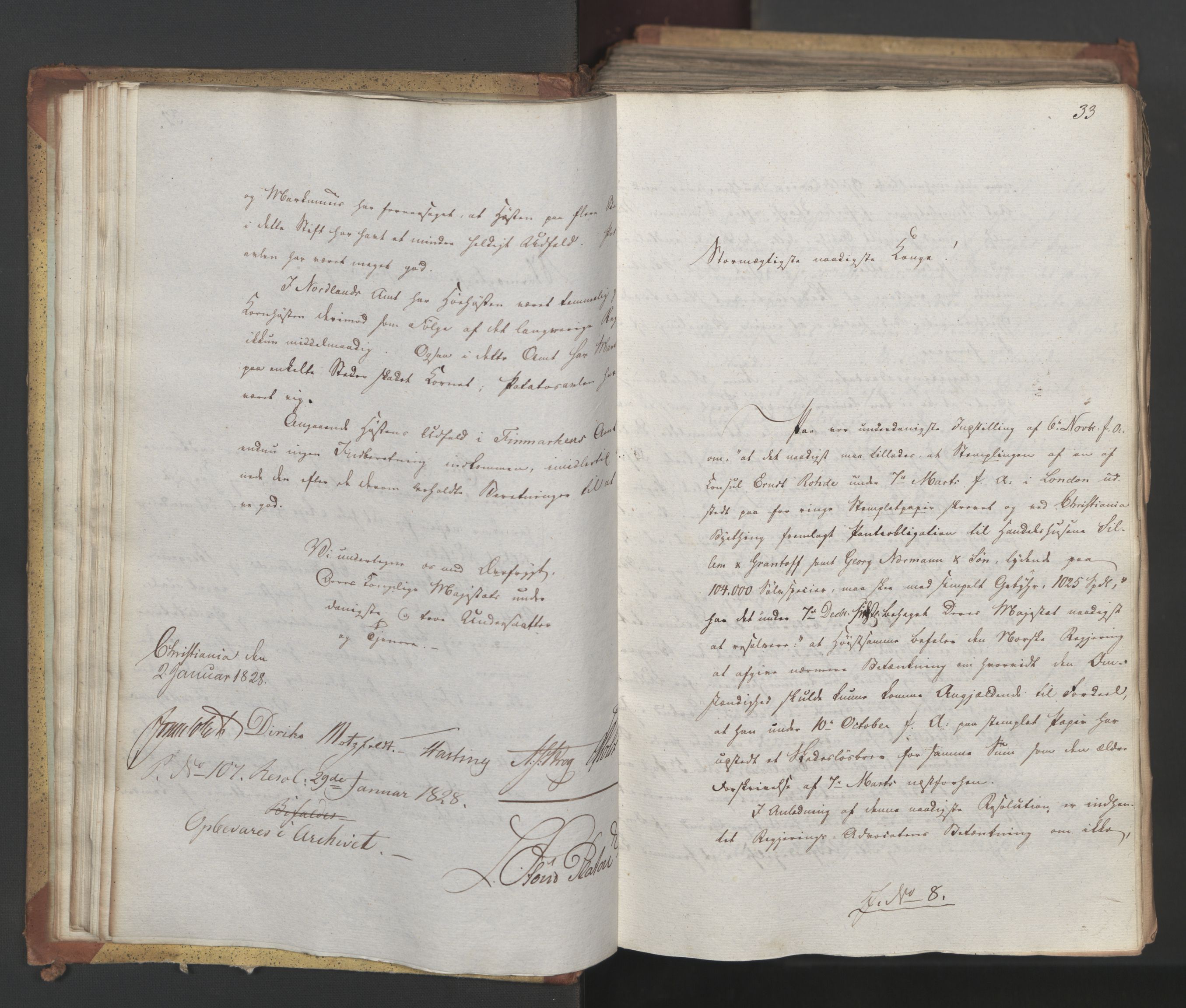 Statsrådsavdelingen i Stockholm, AV/RA-S-1003/D/Da/L0054: Regjeringsinnstillinger nr. 1-230, 1828, p. 38