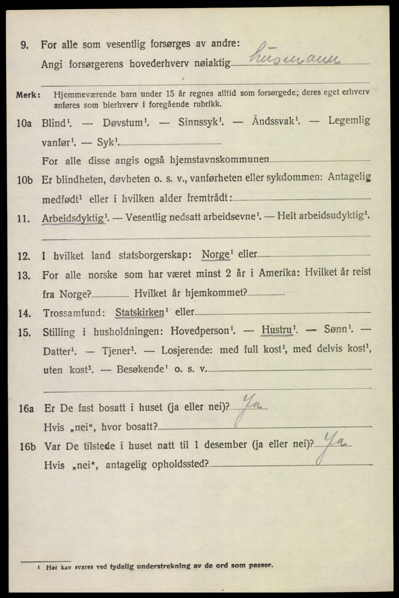 SAH, 1920 census for Vestre Gausdal, 1920, p. 3108