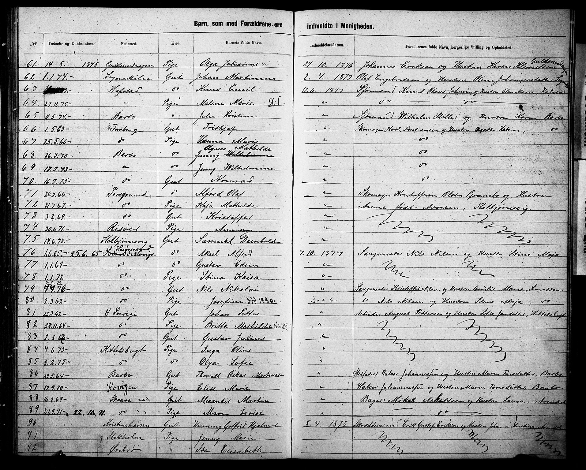 Metodistmenigheten, Arendal, SAK/1292-0011/F/Fa/L0002: Dissenter register no. F-3, 1867-1884