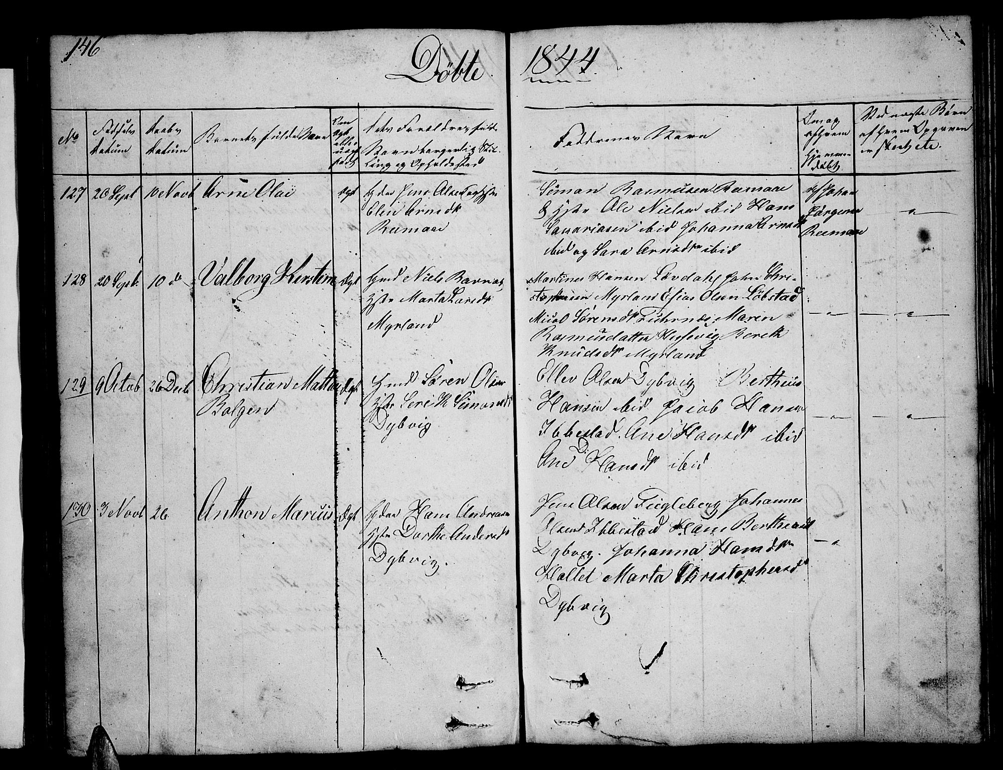 Ibestad sokneprestembete, SATØ/S-0077/H/Ha/Hab/L0003klokker: Parish register (copy) no. 3, 1833-1852, p. 146