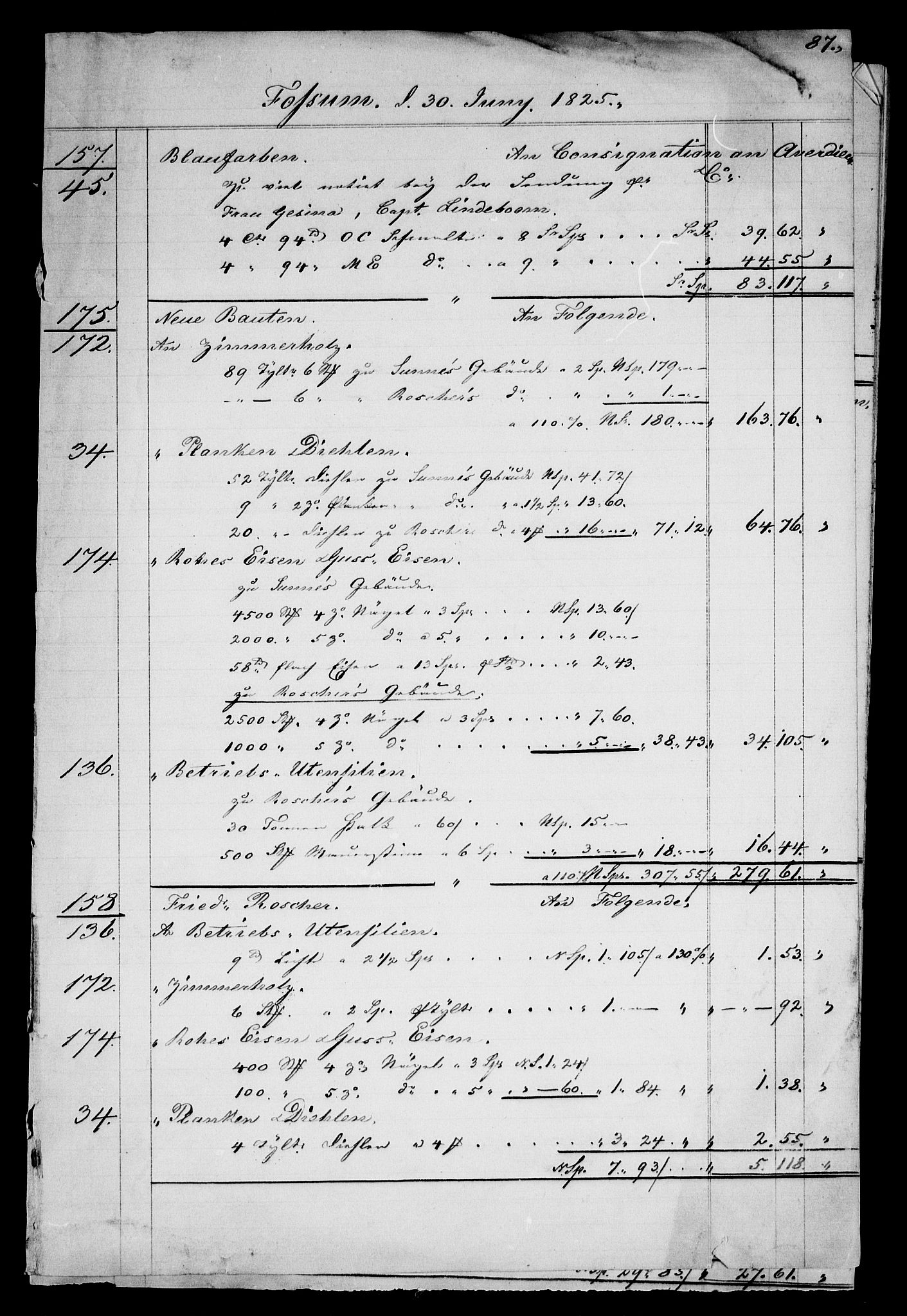 Modums Blaafarveværk, AV/RA-PA-0157/G/Gd/Gdb/L0210: Rester av diverse regnskapsprotokoller, 1822-1849, p. 12