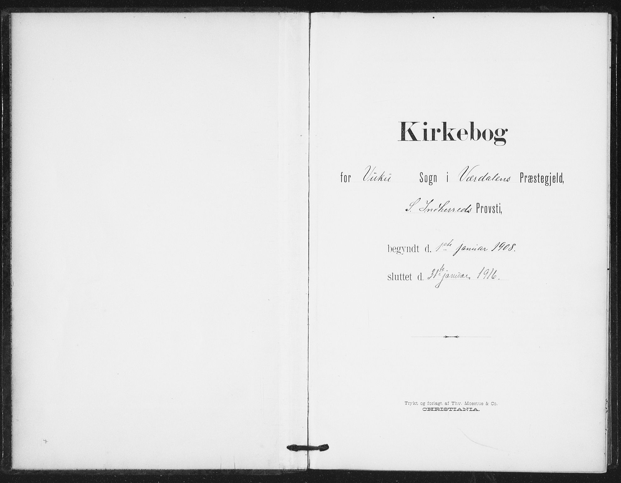 Ministerialprotokoller, klokkerbøker og fødselsregistre - Nord-Trøndelag, AV/SAT-A-1458/724/L0264: Parish register (official) no. 724A02, 1908-1915