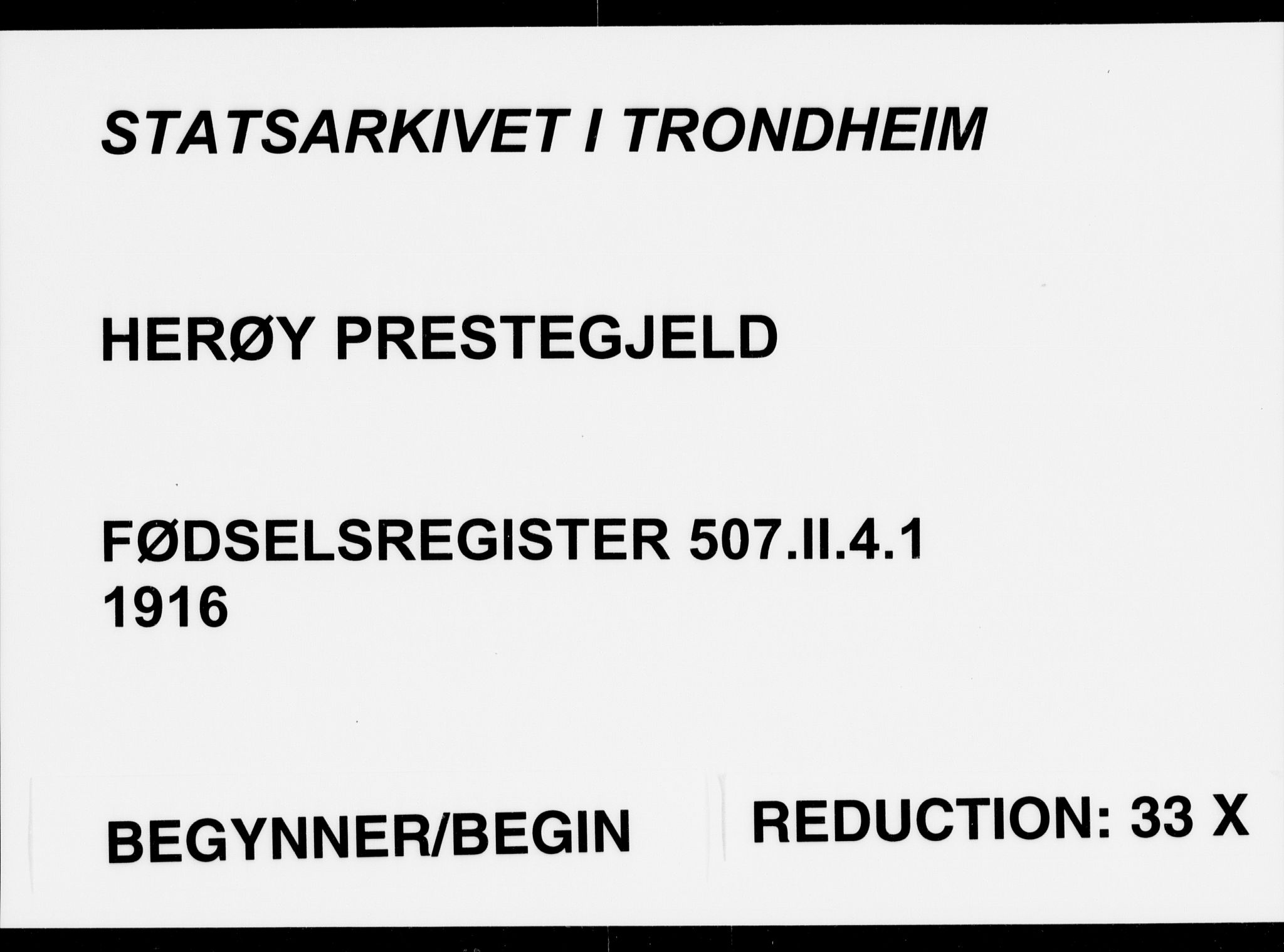 Ministerialprotokoller, klokkerbøker og fødselsregistre - Møre og Romsdal, SAT/A-1454/507/L0089: Birth register no. 507.II.4.1, 1916-1916