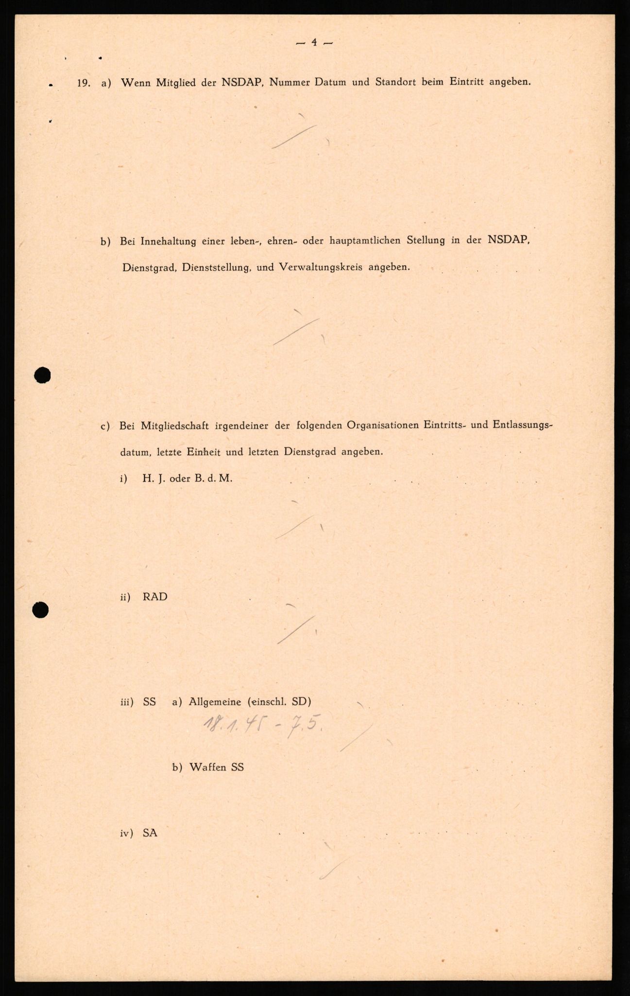 Forsvaret, Forsvarets overkommando II, AV/RA-RAFA-3915/D/Db/L0028: CI Questionaires. Tyske okkupasjonsstyrker i Norge. Tyskere., 1945-1946, p. 254