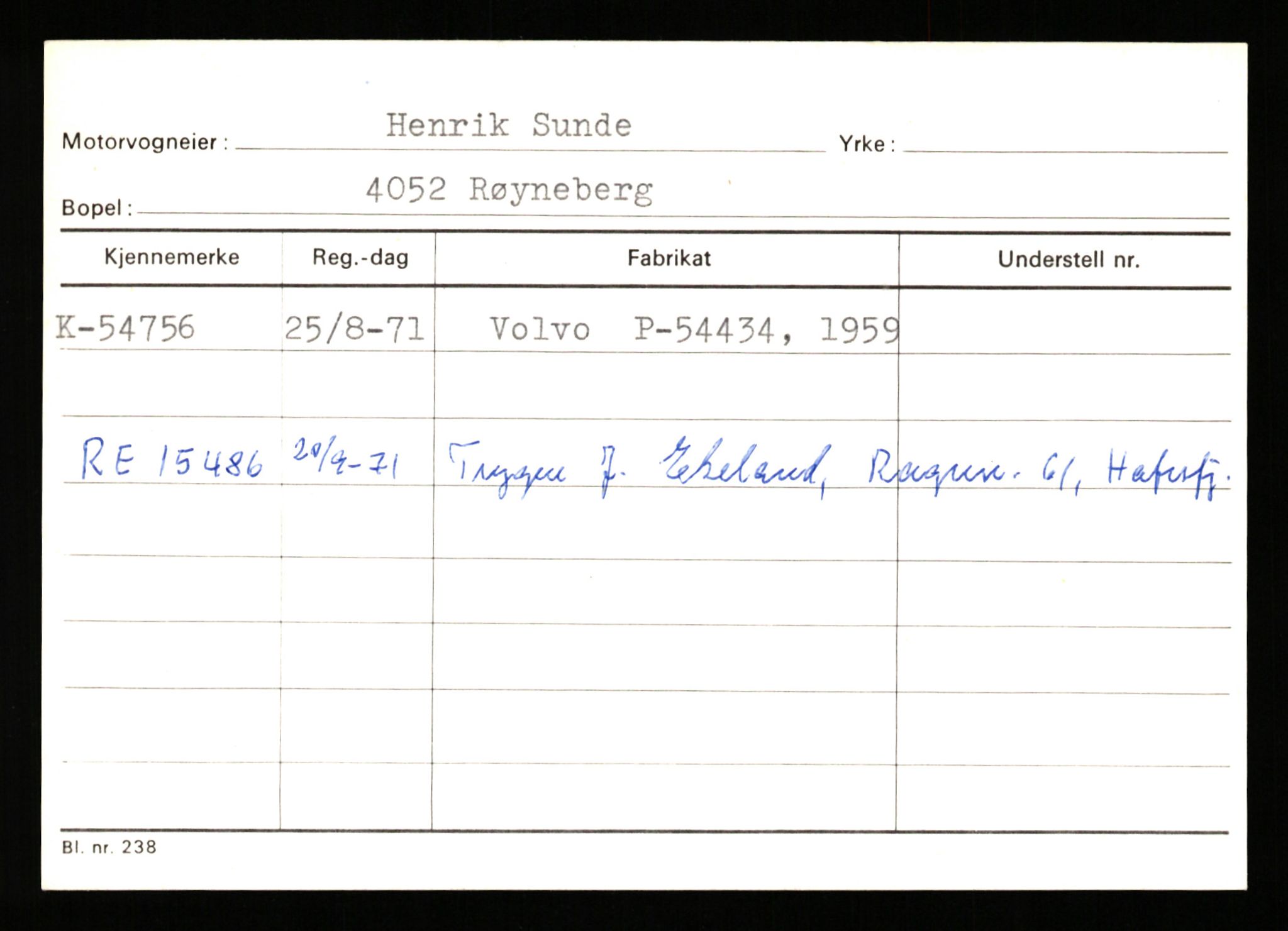 Stavanger trafikkstasjon, AV/SAST-A-101942/0/G/L0007: Registreringsnummer: 49019 - 67460, 1930-1971, p. 1463