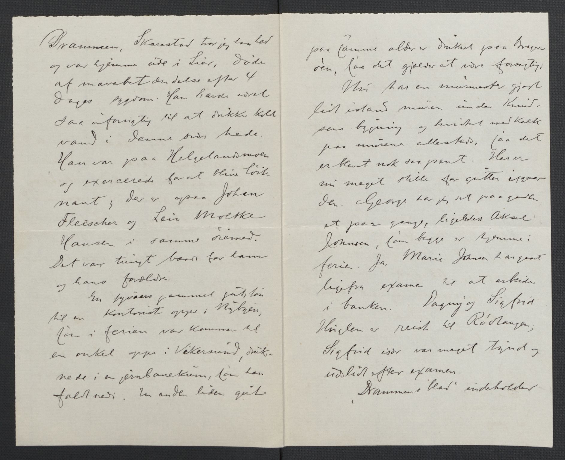 Quisling, Vidkun, AV/RA-PA-0750/K/L0001: Brev til og fra Vidkun Quisling samt til og fra andre medlemmer av familien Quisling, samt Vidkun Quislings karakterbøker, 1894-1929, p. 14