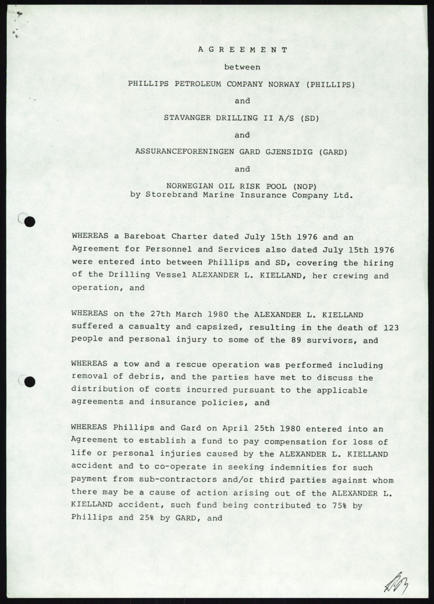 Pa 1503 - Stavanger Drilling AS, AV/SAST-A-101906/A/Ab/Abc/L0009: Styrekorrespondanse Stavanger Drilling II A/S, 1981-1983, p. 445