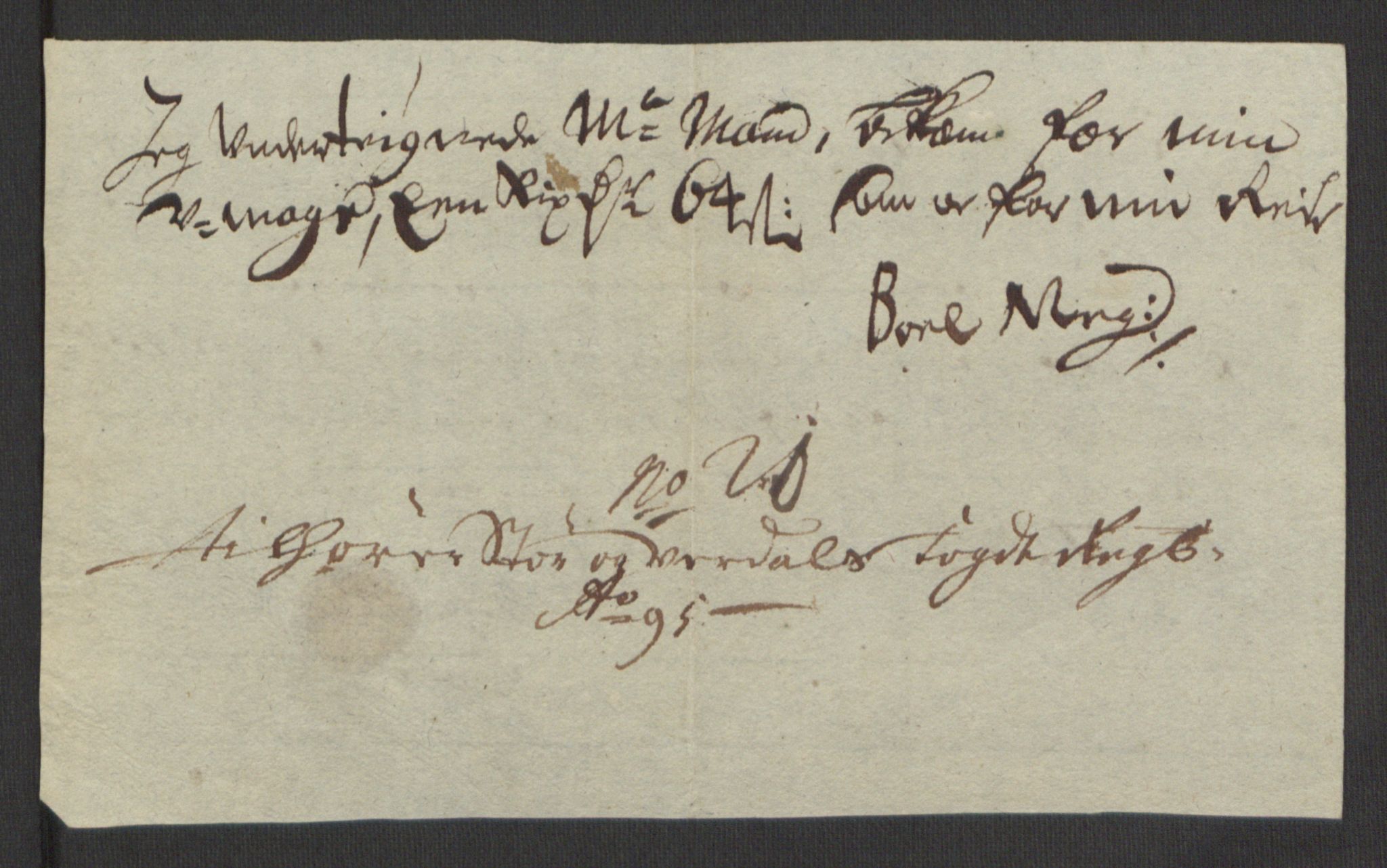 Rentekammeret inntil 1814, Reviderte regnskaper, Fogderegnskap, RA/EA-4092/R62/L4187: Fogderegnskap Stjørdal og Verdal, 1695, p. 223