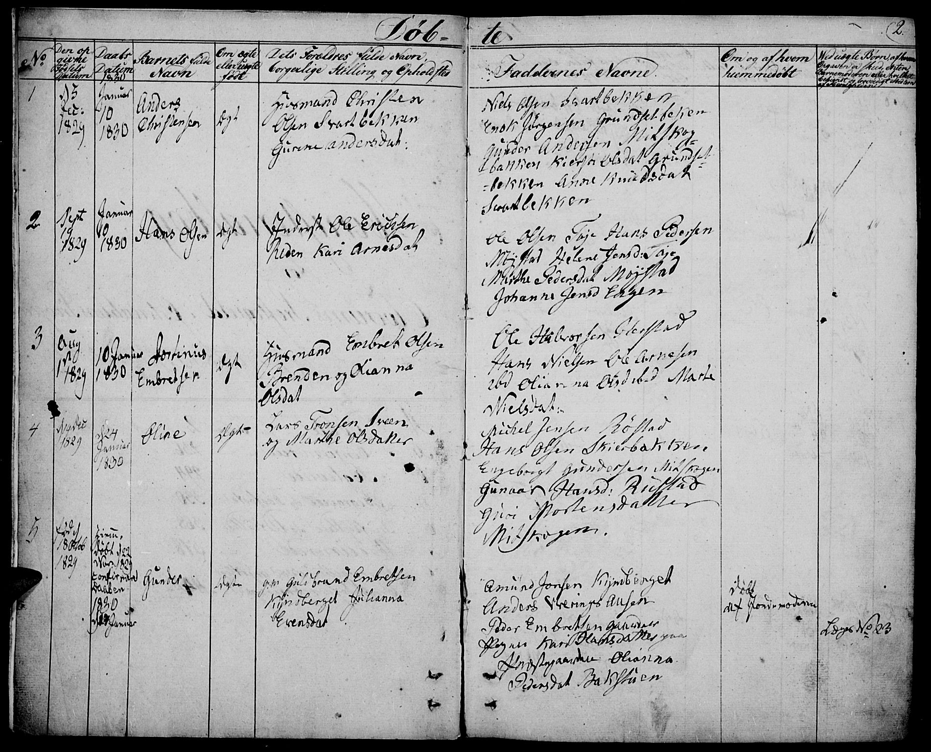 Elverum prestekontor, SAH/PREST-044/H/Ha/Haa/L0008: Parish register (official) no. 8, 1830-1842, p. 2