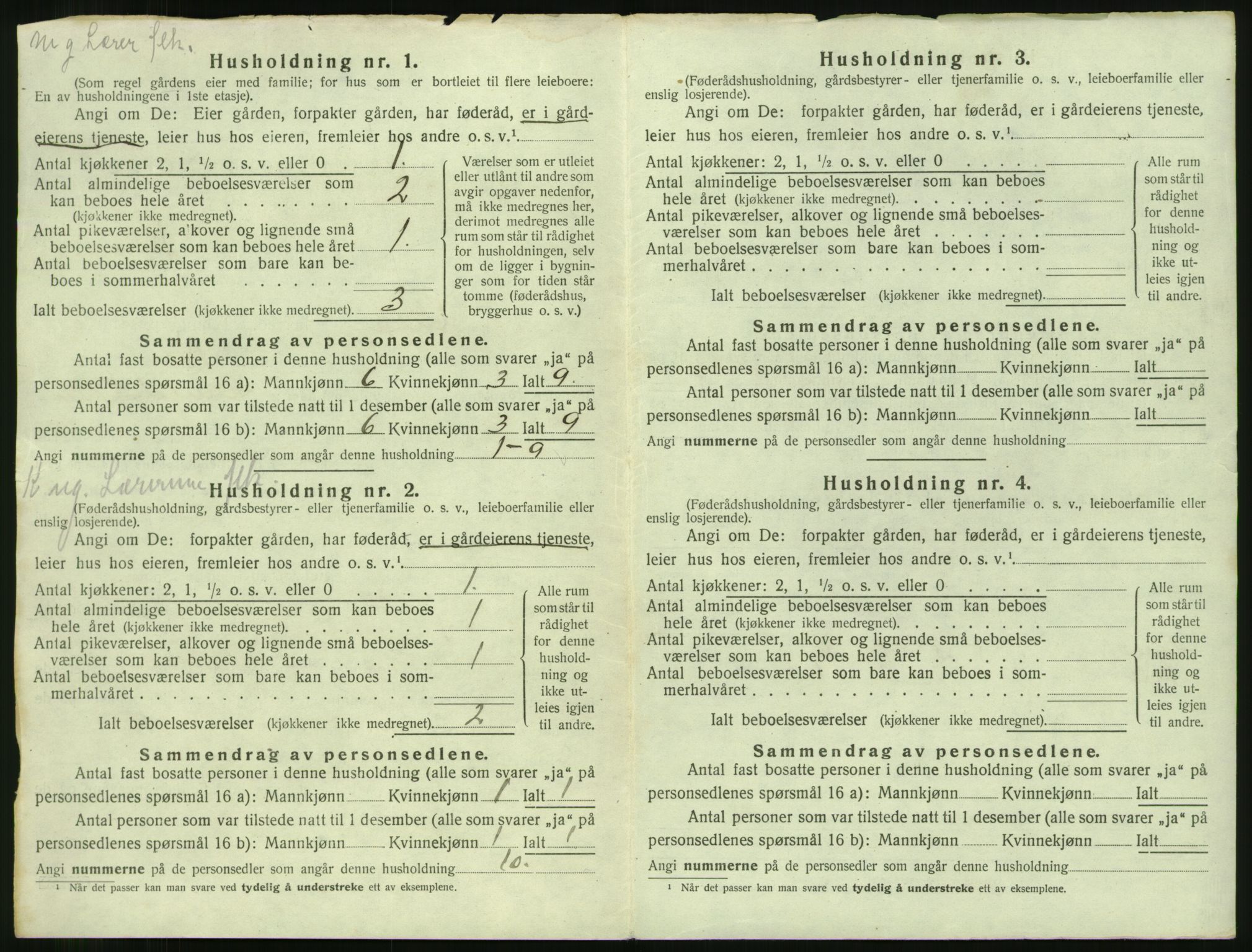 SAST, 1920 census for Klepp, 1920, p. 39