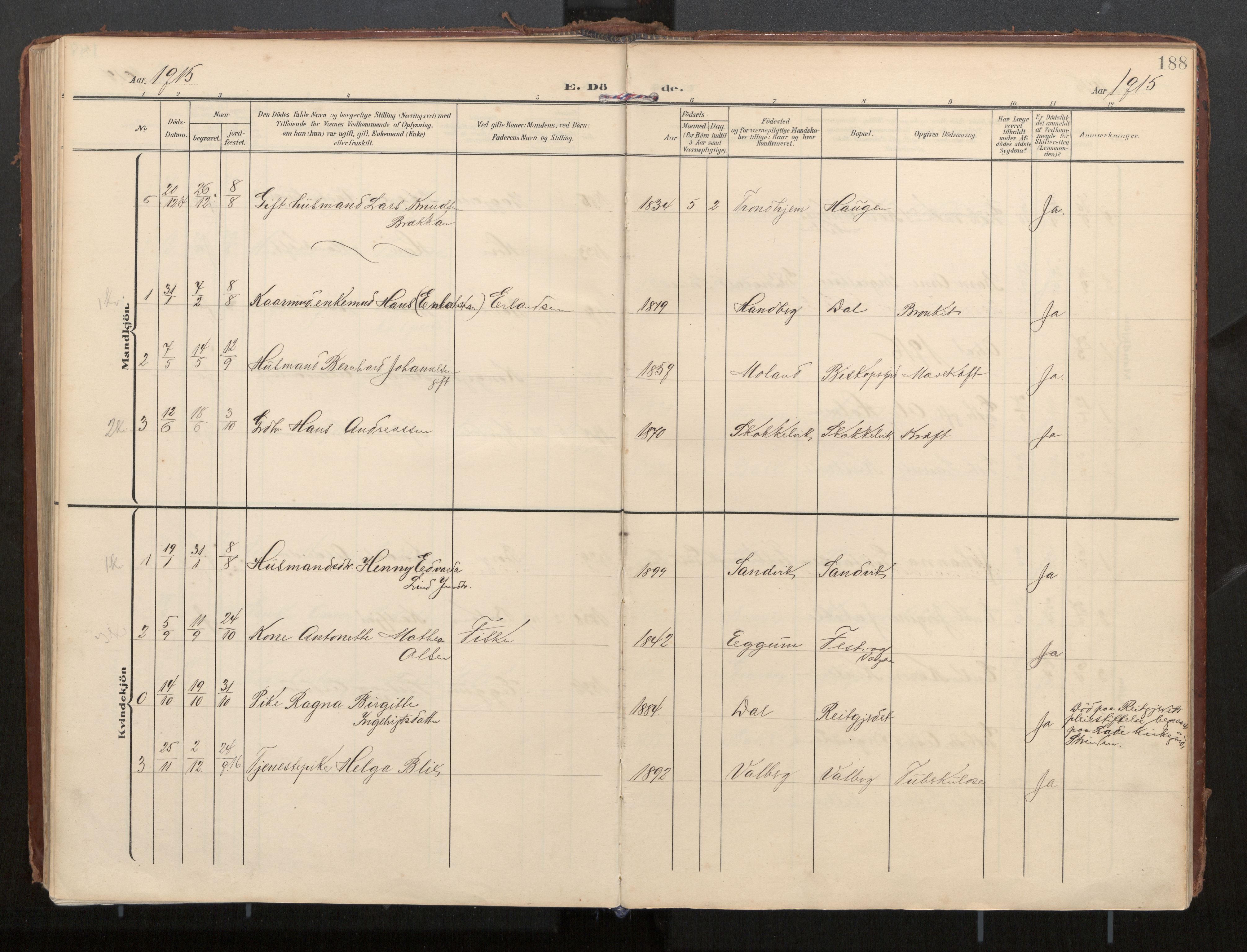 Ministerialprotokoller, klokkerbøker og fødselsregistre - Nordland, SAT/A-1459/884/L1194: Parish register (official) no. 884A02, 1906-1937, p. 189