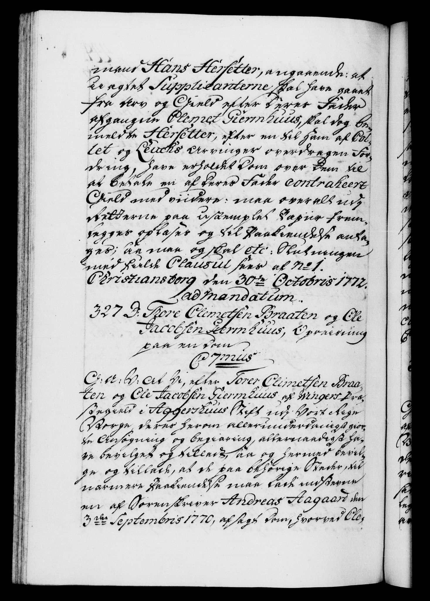 Danske Kanselli 1572-1799, AV/RA-EA-3023/F/Fc/Fca/Fcaa/L0045: Norske registre "Norske eller 3. dept.s åpne brev, 1771-1773, p. 449b