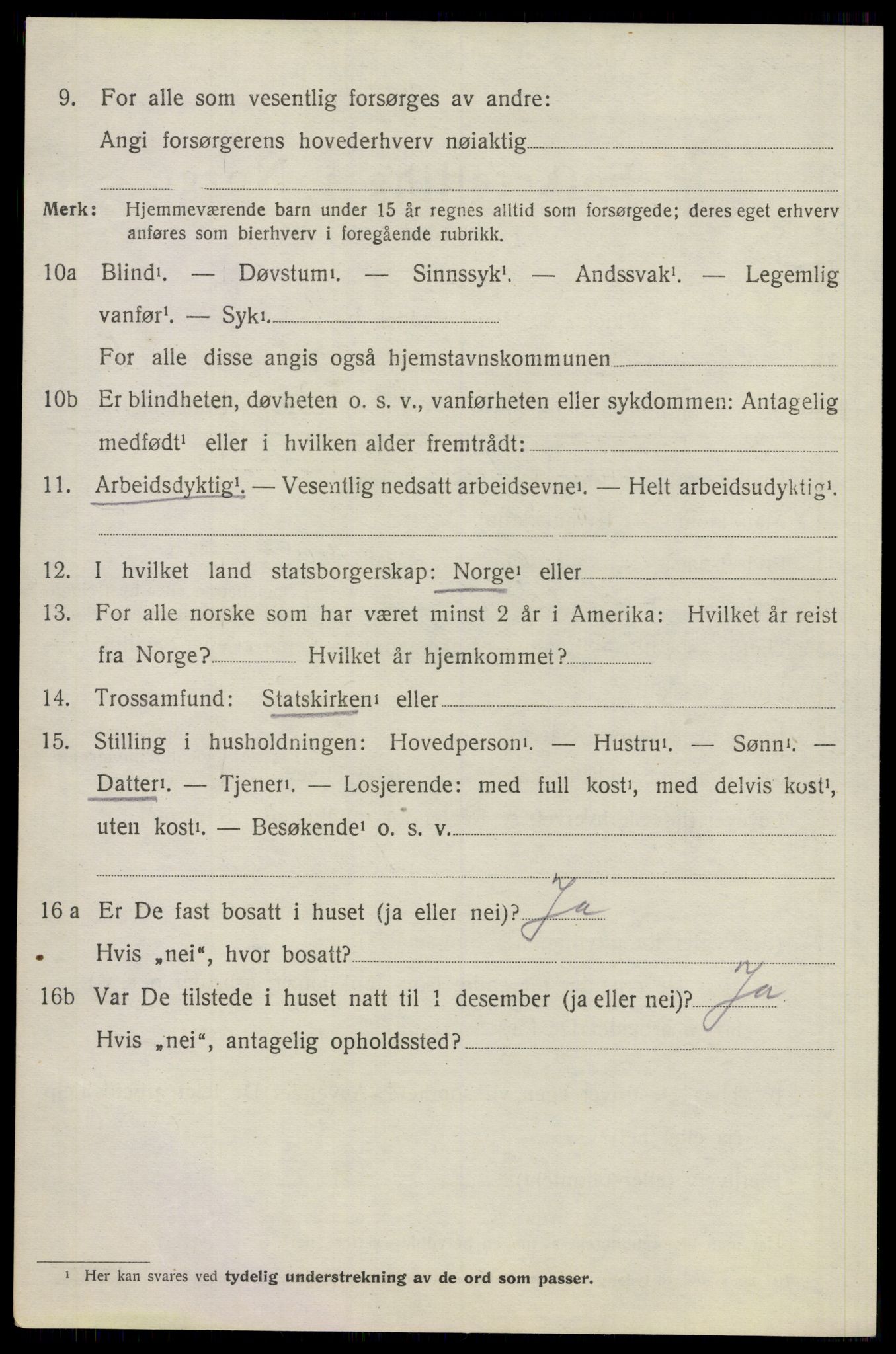 SAO, 1920 census for Skedsmo, 1920, p. 4306