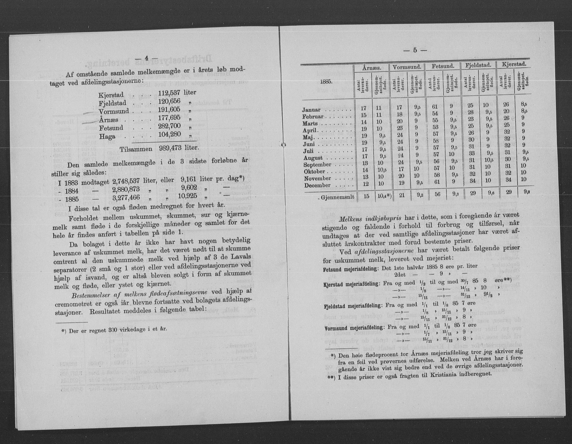 Statistisk sentralbyrå, Næringsøkonomiske emner, Generelt - Amtmennenes femårsberetninger, RA/S-2233/F/Fa/L0067: --, 1885, p. 337