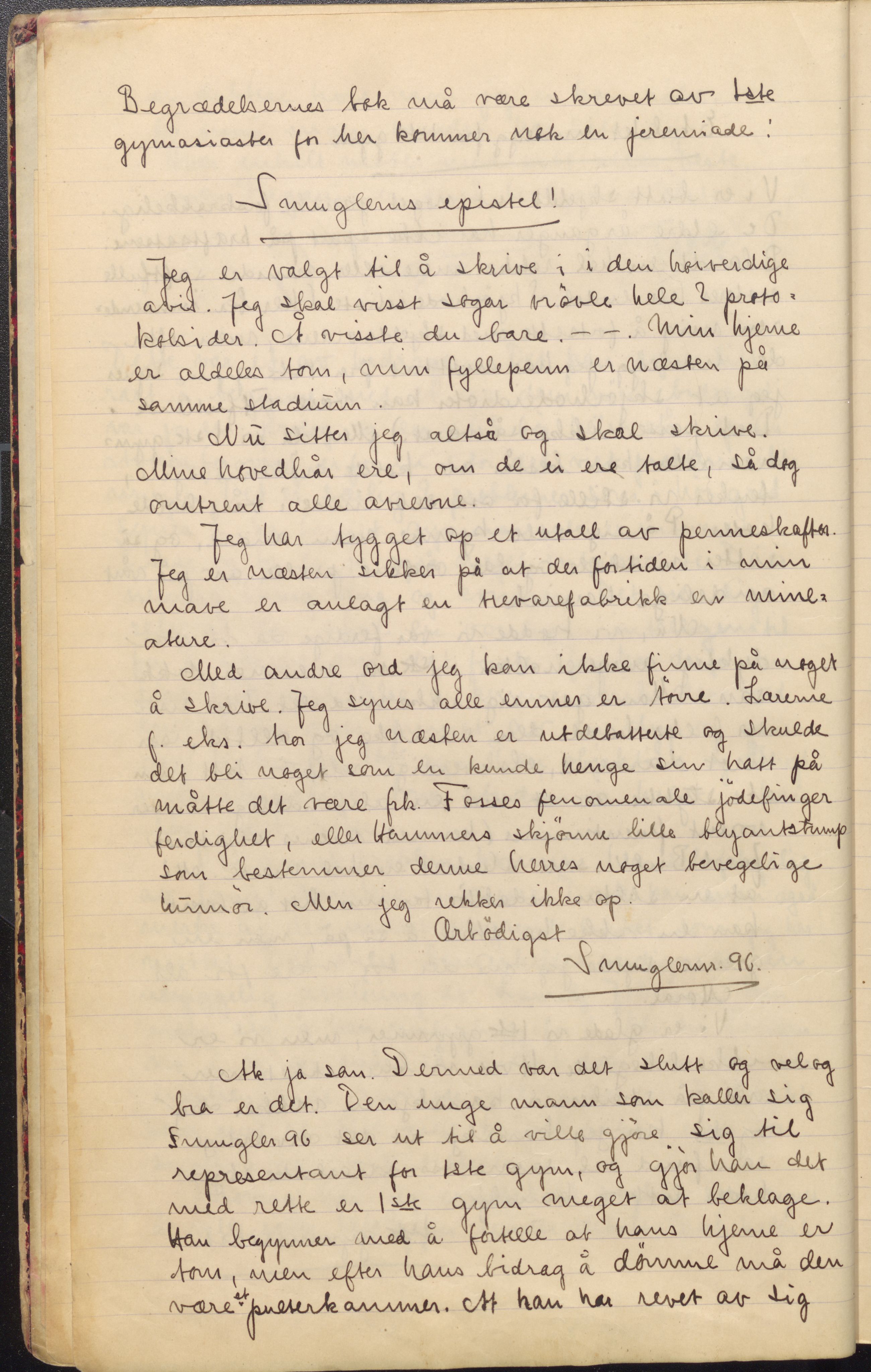 Pa 163 - Greveskogen videregående skole. Gymnassamfunnet Uglen, VEMU/A-1215/F/L0005: Storken, 1923-1925