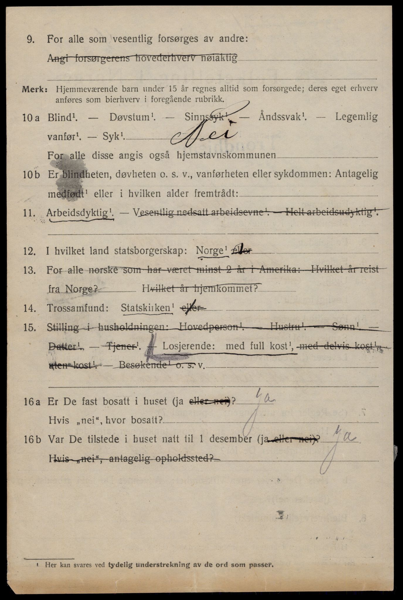 SAT, 1920 census for Trondheim, 1920, p. 96247