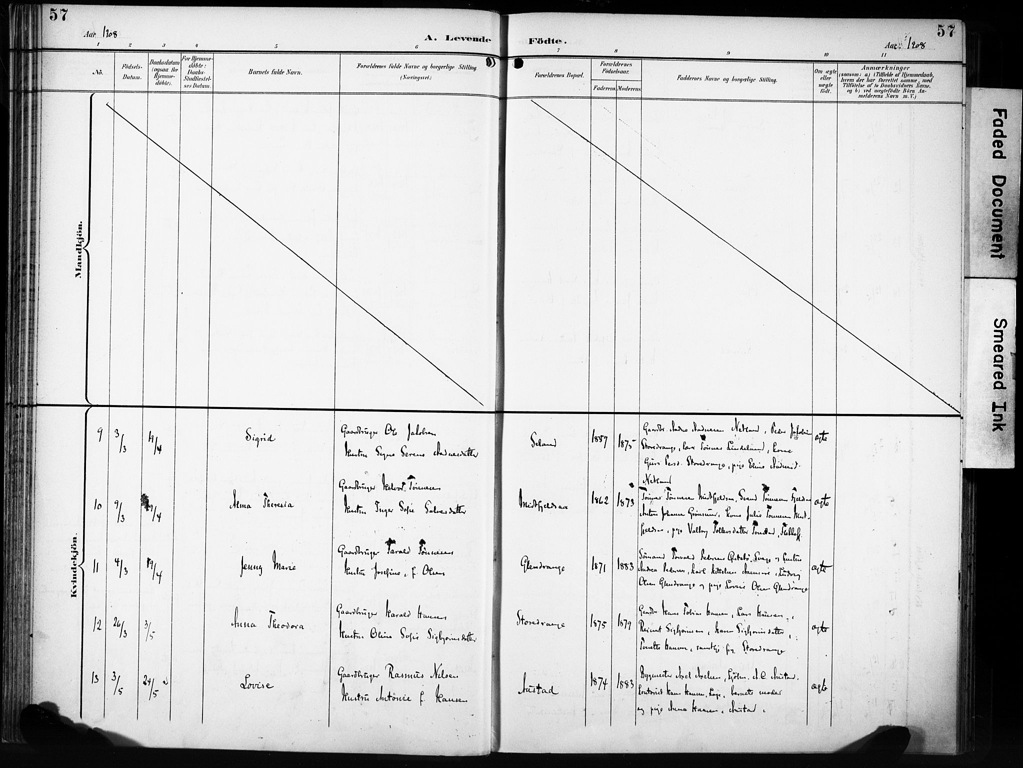 Flekkefjord sokneprestkontor, AV/SAK-1111-0012/F/Fa/Fac/L0009: Parish register (official) no. A 9, 1899-1909, p. 57