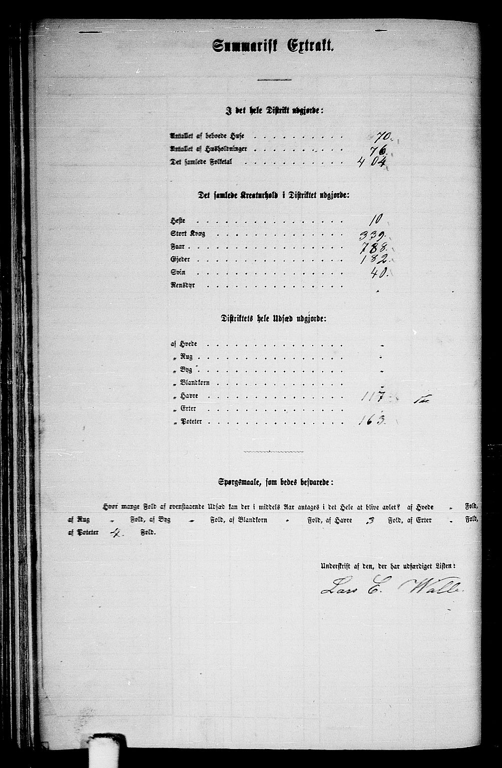 RA, 1865 census for Os, 1865, p. 44