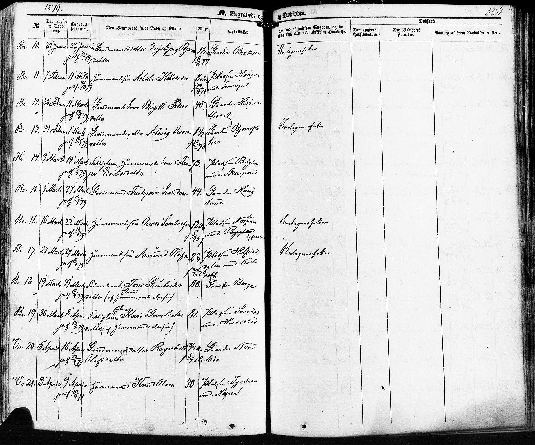 Kviteseid kirkebøker, AV/SAKO-A-276/F/Fa/L0007: Parish register (official) no. I 7, 1859-1881, p. 524