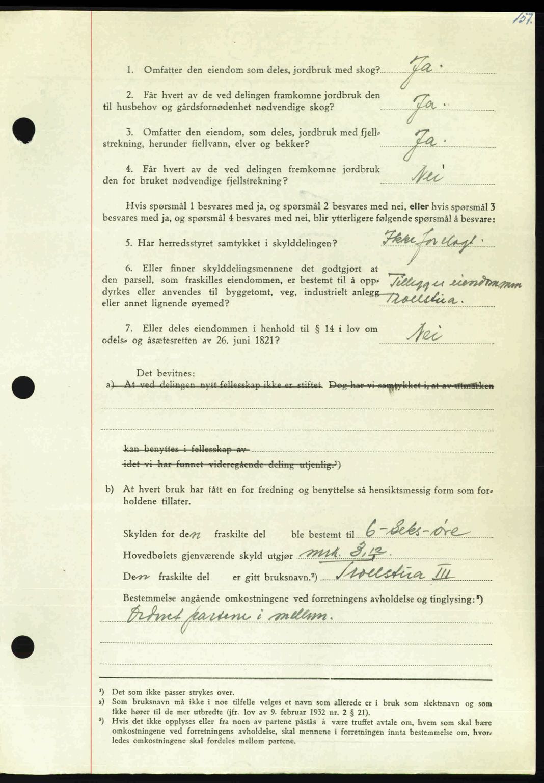 Nordmøre sorenskriveri, AV/SAT-A-4132/1/2/2Ca: Mortgage book no. A112, 1949-1949, Diary no: : 2257/1949