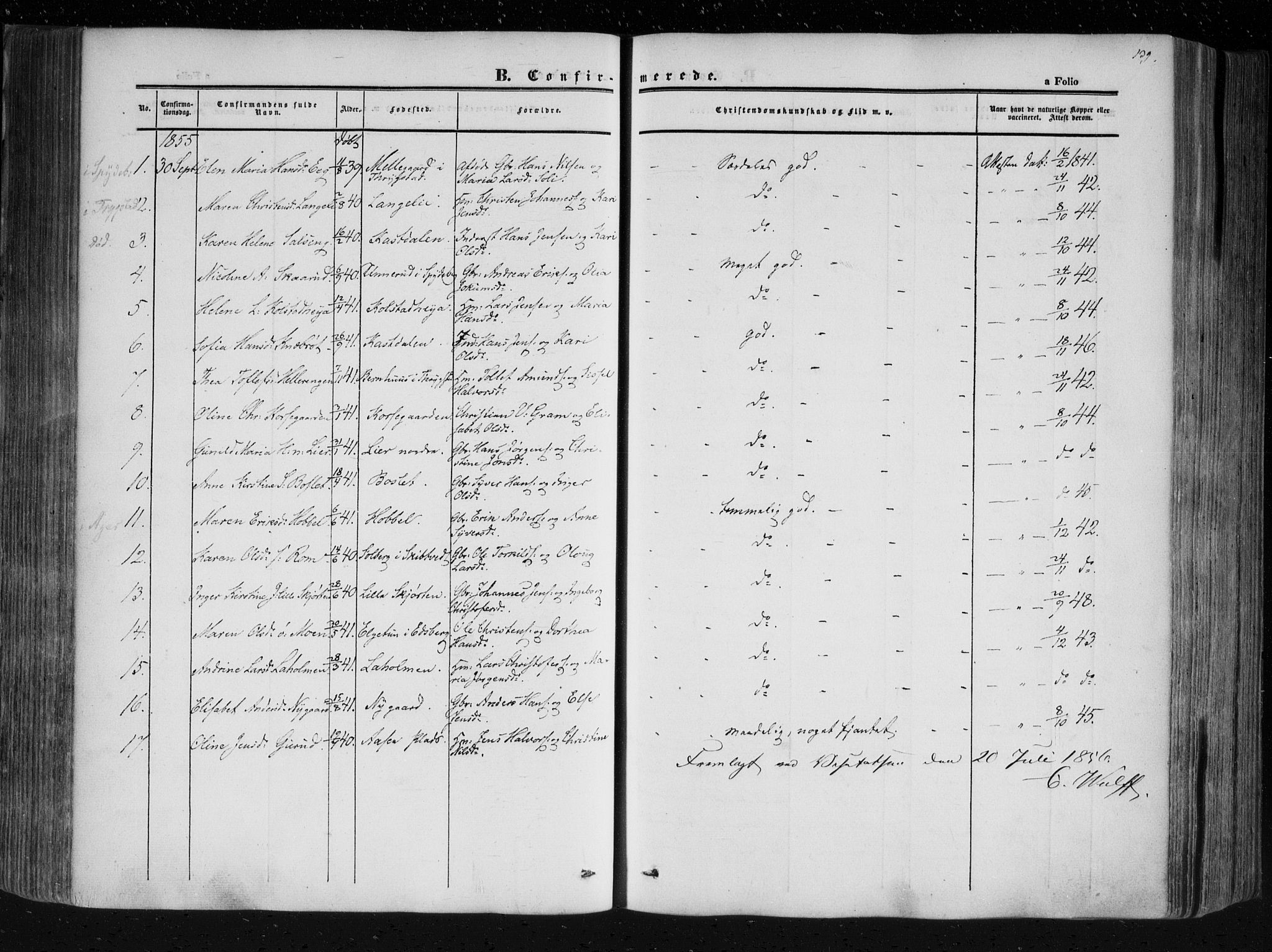 Askim prestekontor Kirkebøker, SAO/A-10900/F/Fa/L0005: Parish register (official) no. 5, 1847-1879, p. 139