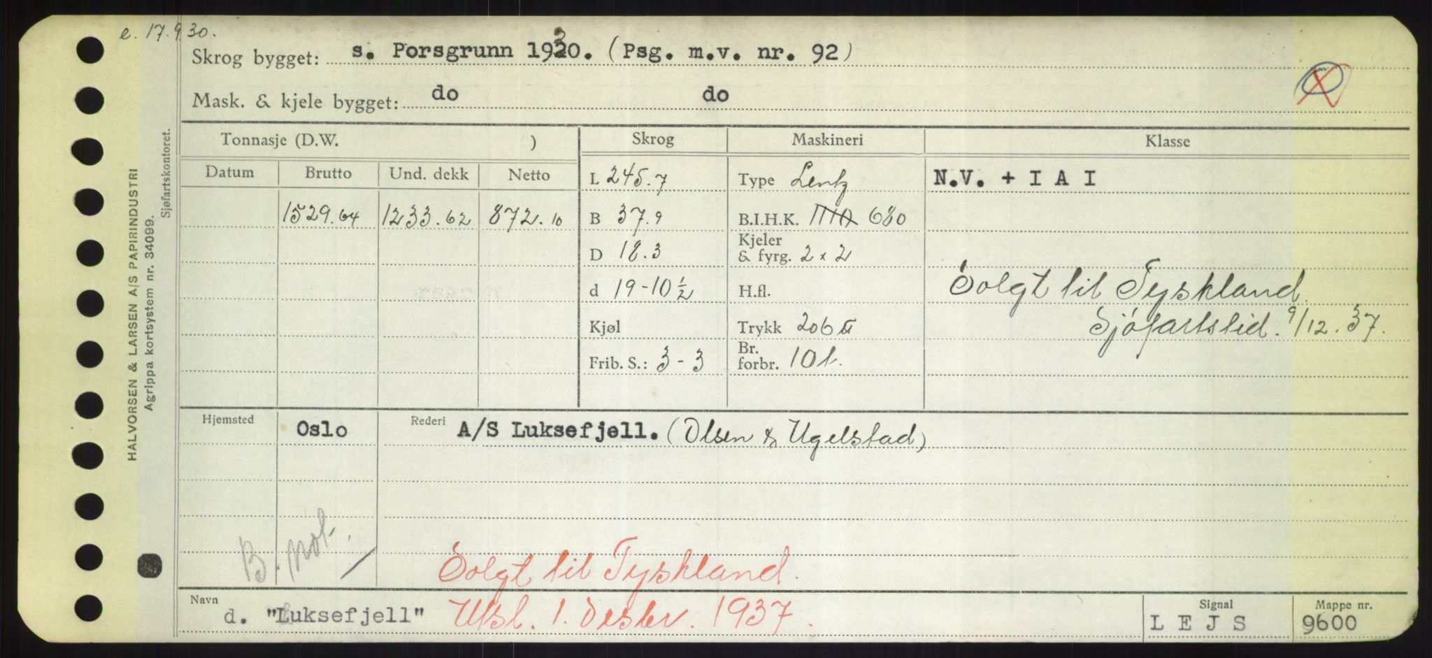 Sjøfartsdirektoratet med forløpere, Skipsmålingen, AV/RA-S-1627/H/Hd/L0023: Fartøy, Lia-Løv, p. 391