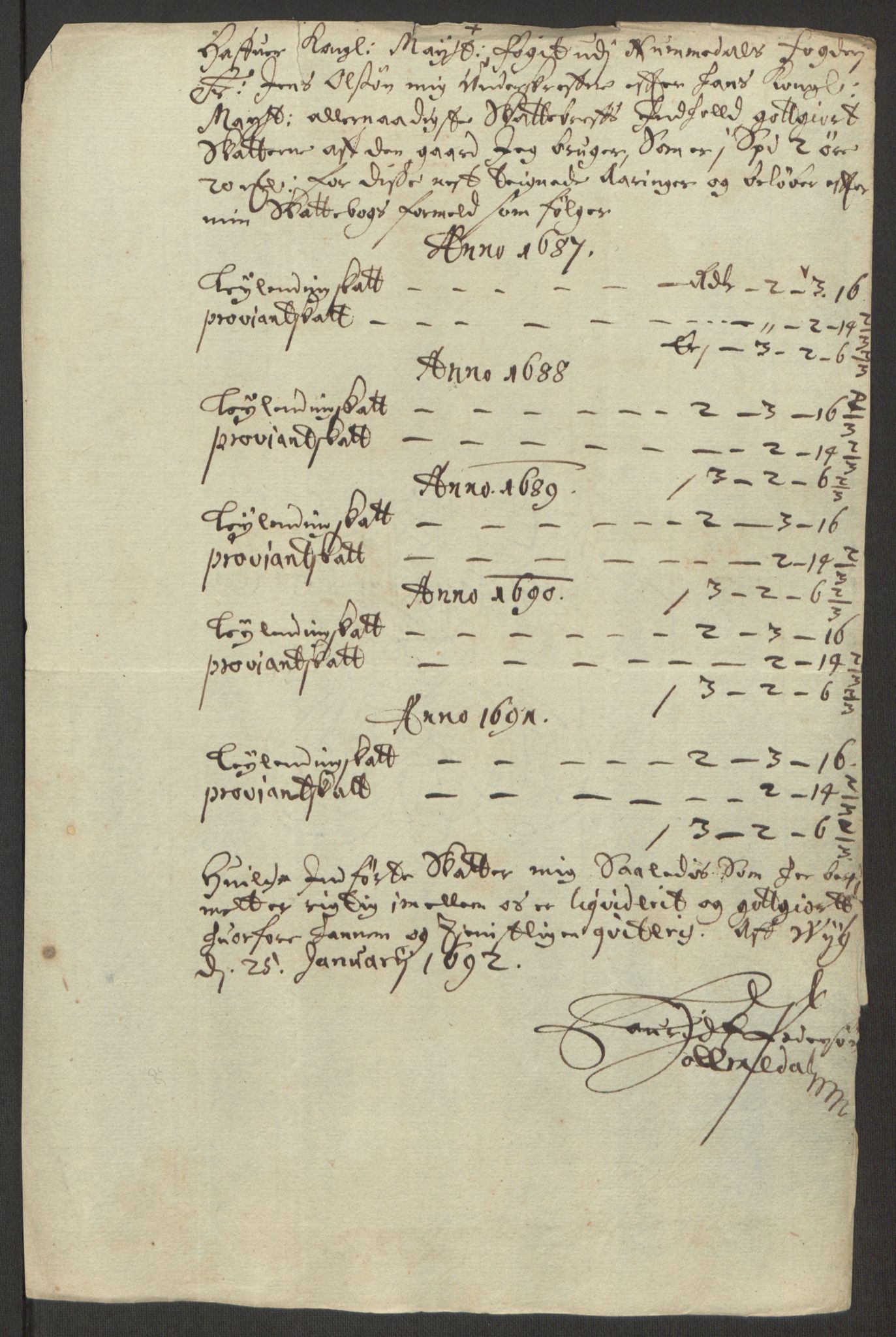 Rentekammeret inntil 1814, Reviderte regnskaper, Fogderegnskap, AV/RA-EA-4092/R64/L4423: Fogderegnskap Namdal, 1690-1691, p. 338