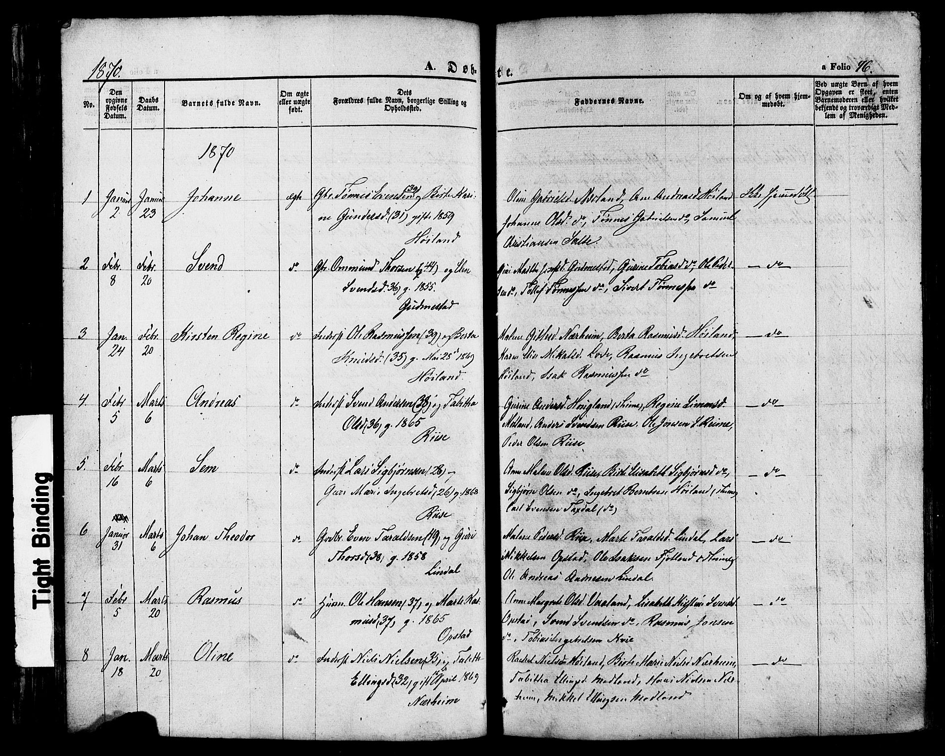 Hå sokneprestkontor, AV/SAST-A-101801/001/30BA/L0008: Parish register (official) no. A 7, 1853-1878, p. 76